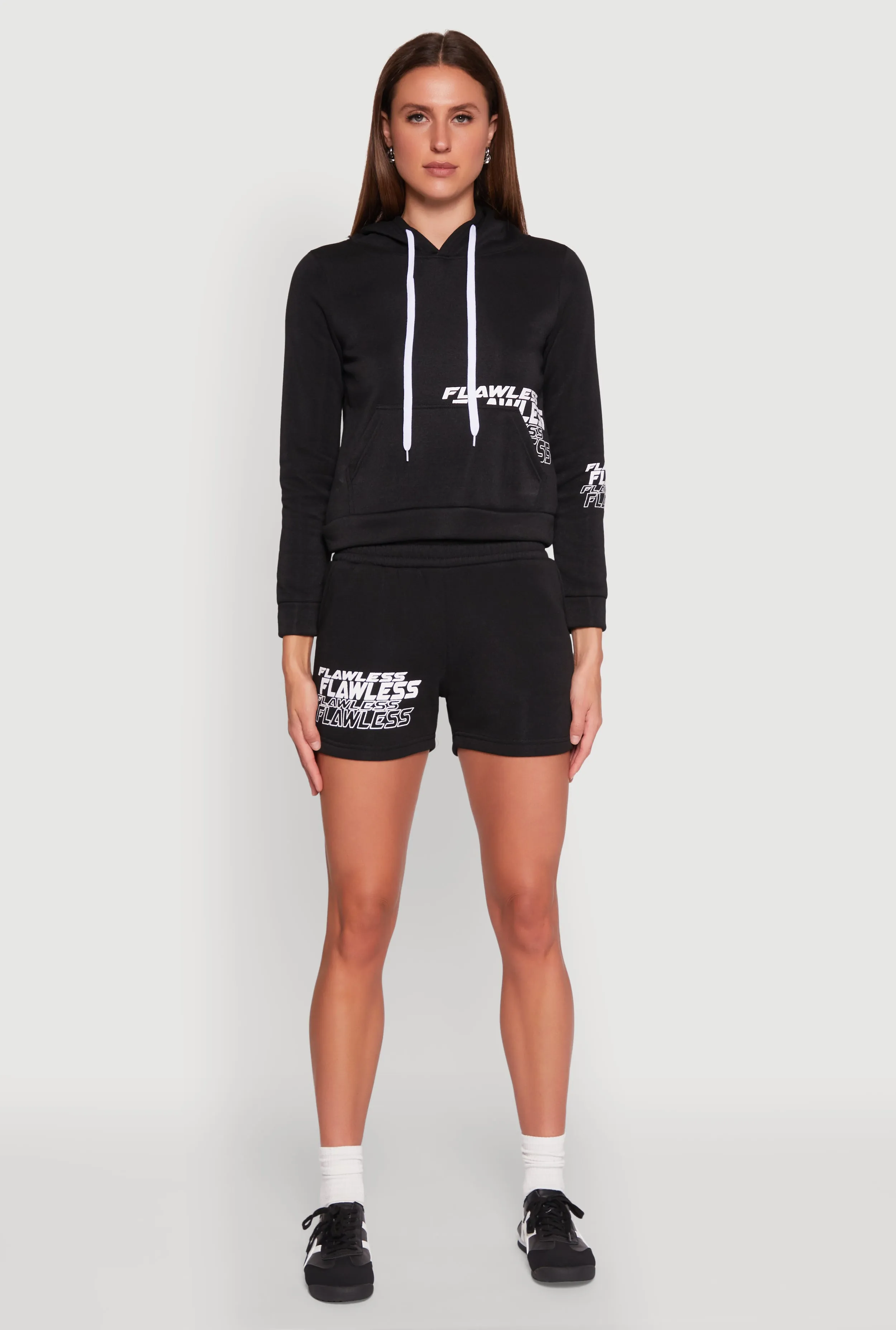 Anti Slip Waistband Breathable fabric Flawless Graphic Sweatshorts