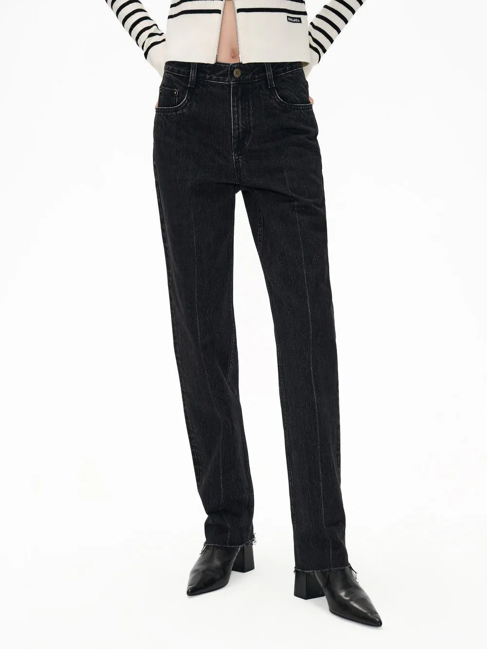 Raw Hem Cotton Jeans Festival Outfit Everyday Wardrobe Choice