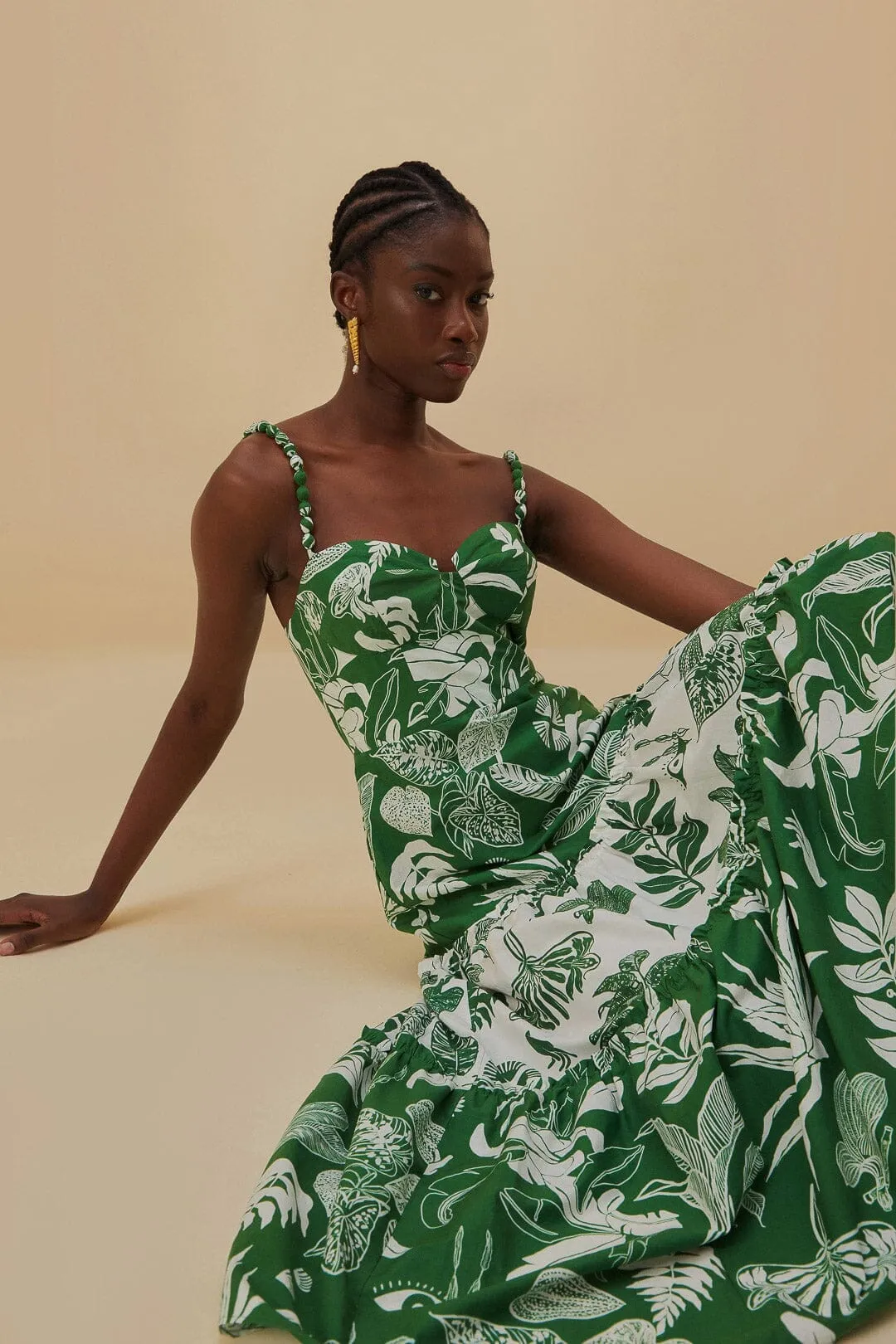 Versatile midi for travel Forest Soul Mix Midi Dress