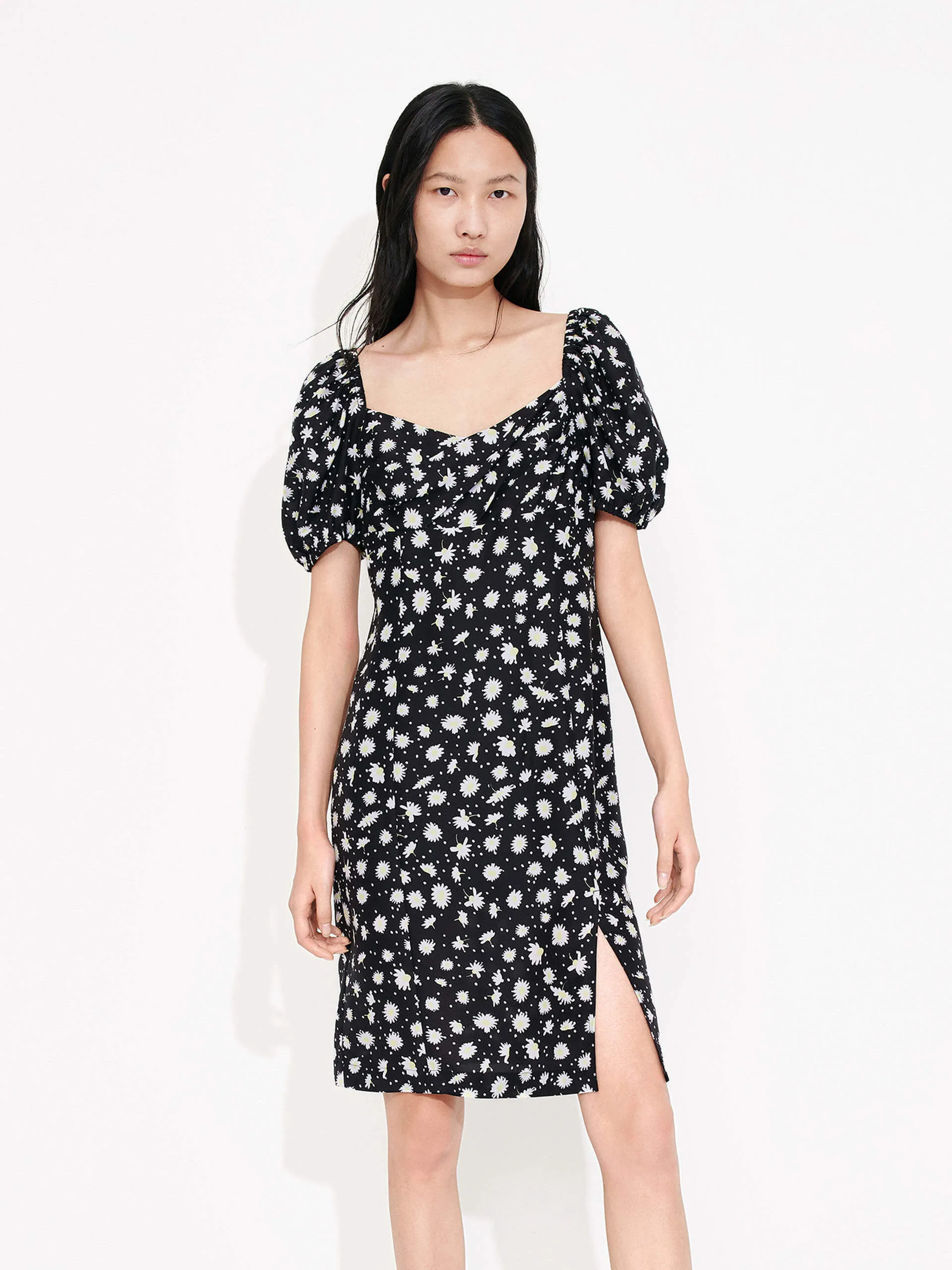 Include Silk Printed Dress Polished Style Low Maintenance