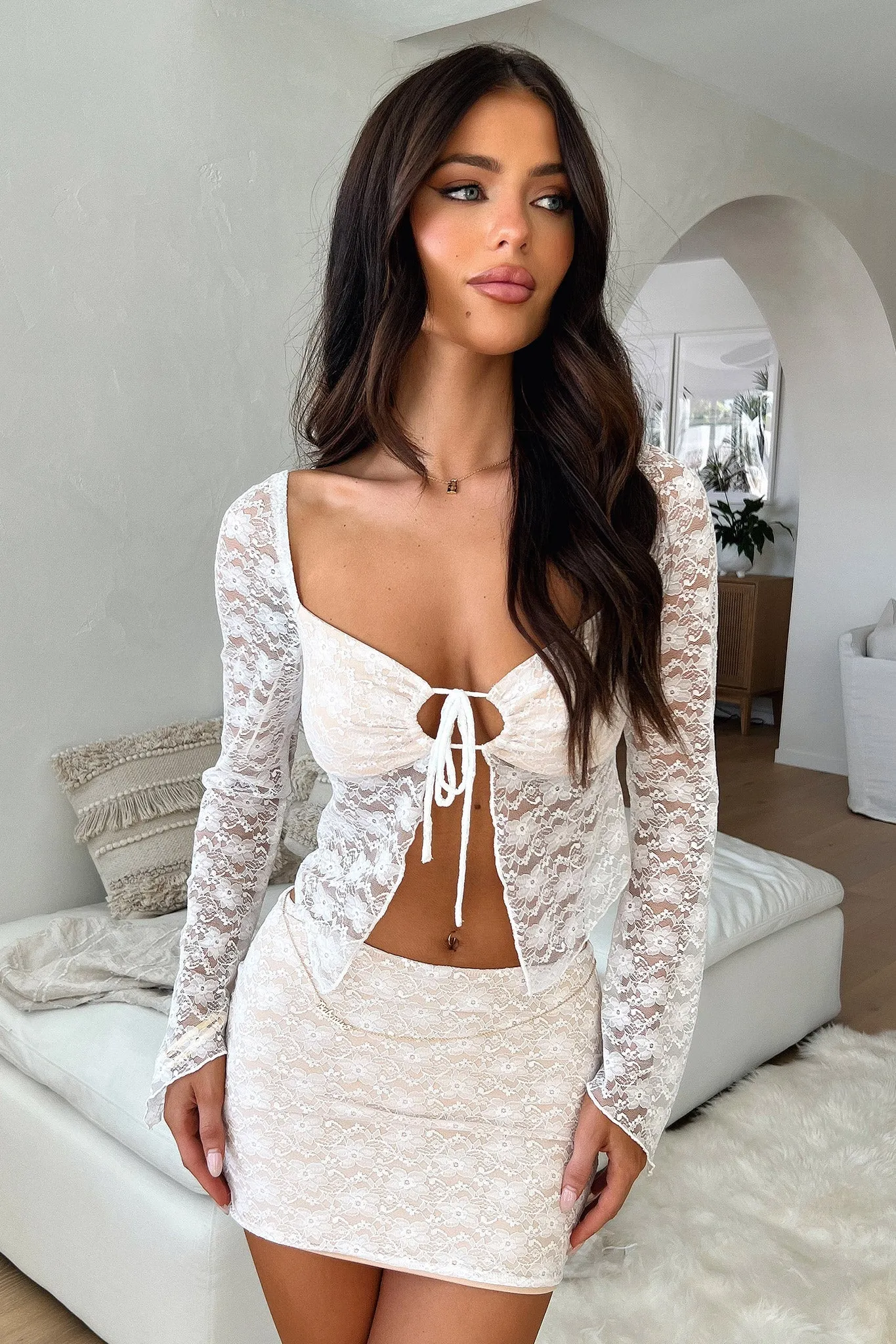 Daytona Skirt - White Outfit Diary Neat Mood