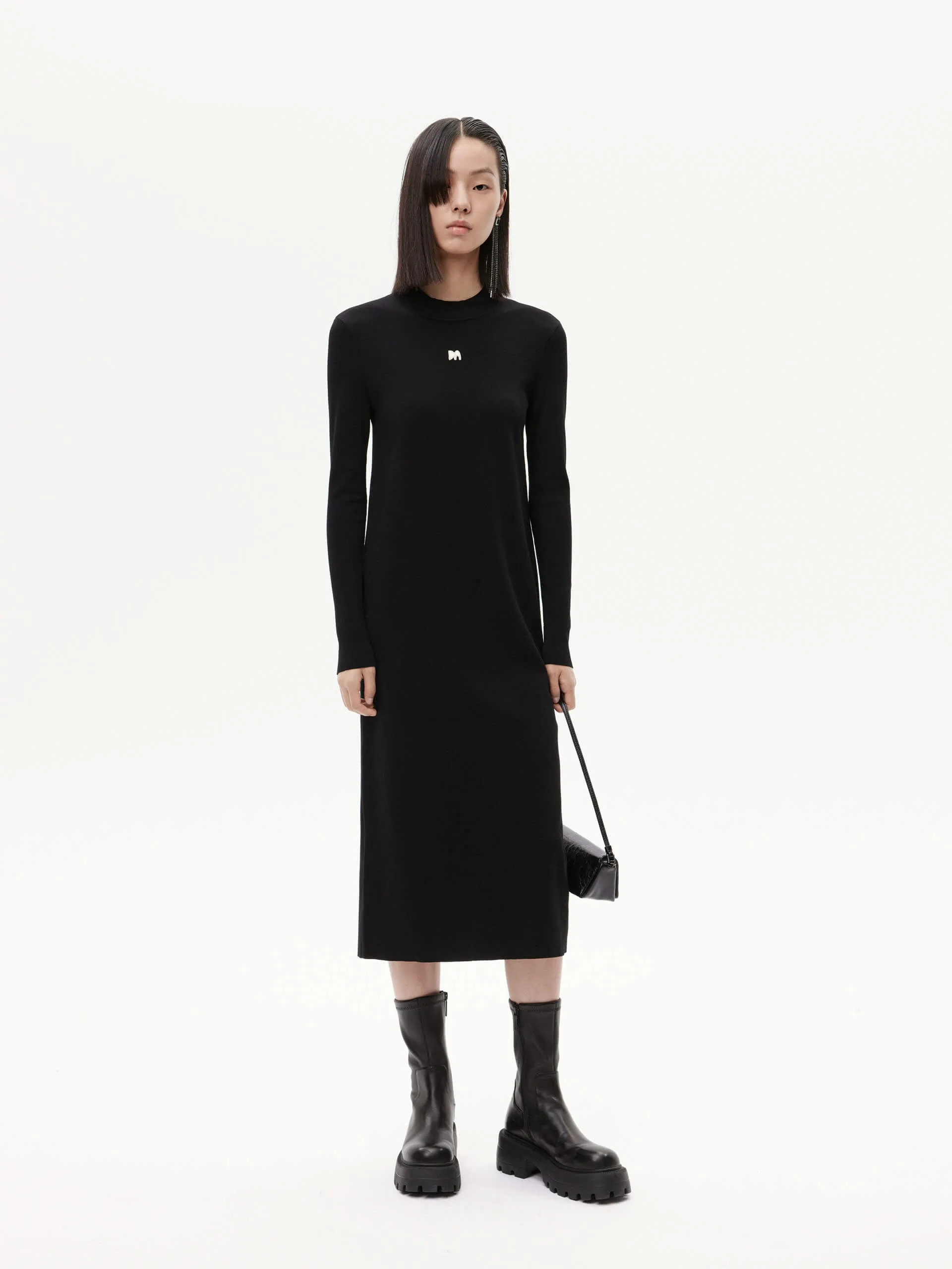 Straight Cut Midi Dress Wind Song Lounge Mood