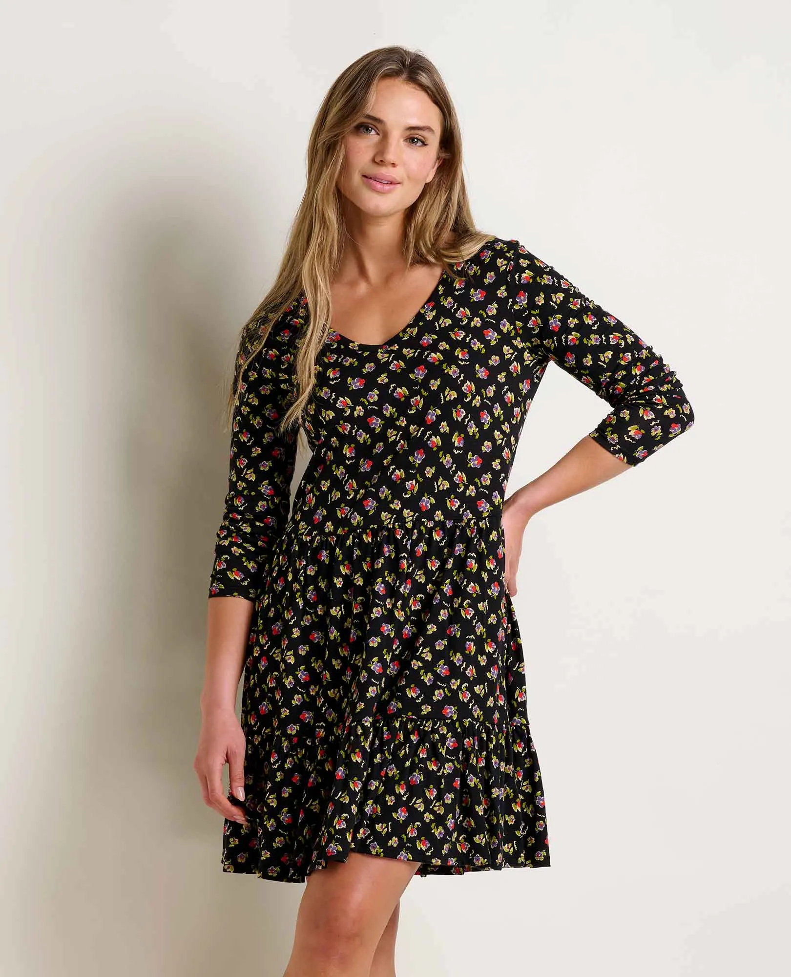 Marley Tiered Long Sleeve Dress Style Mood