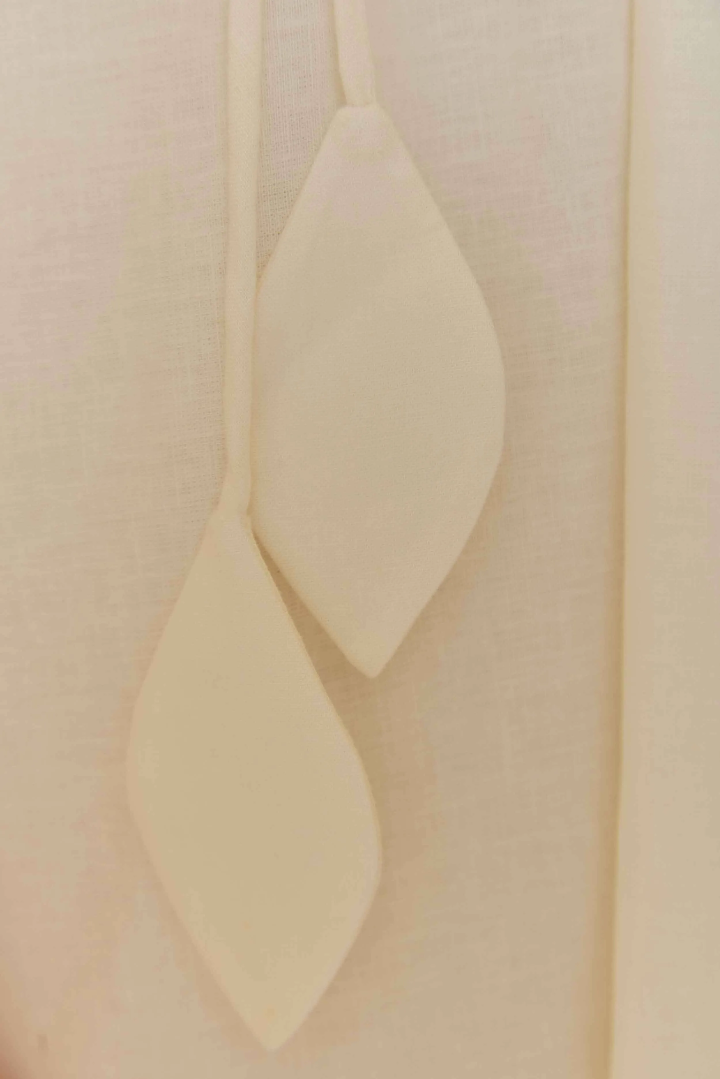 Fog Lane White Floral Details Lenzing? Ecovero? Euroflax? Midi Dress