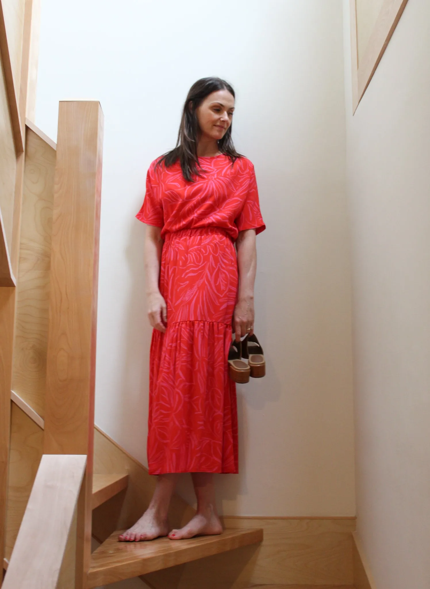EcoDyeProcess DoubleLayered Structure Paris Skirt