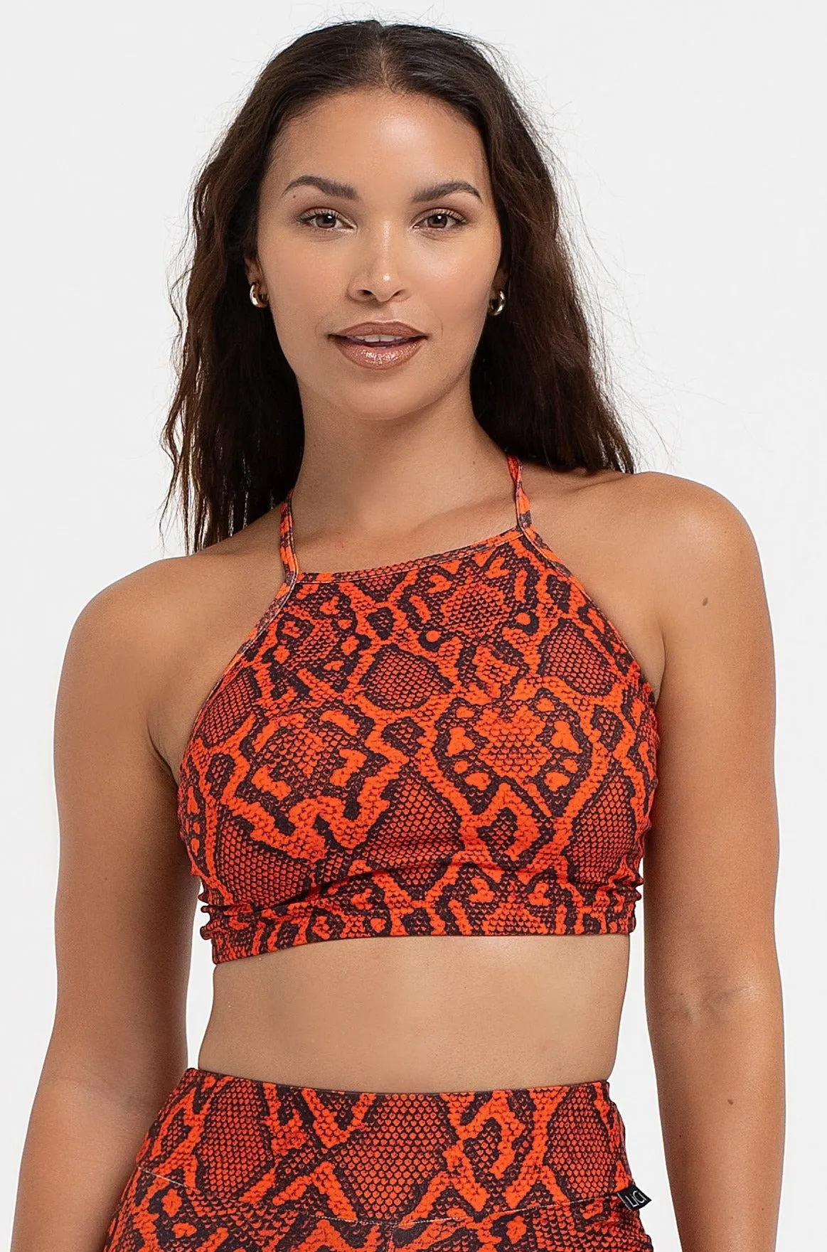 EcoFriendly Textiles Antibacterial lining Venom Criss Cross Crop Top
