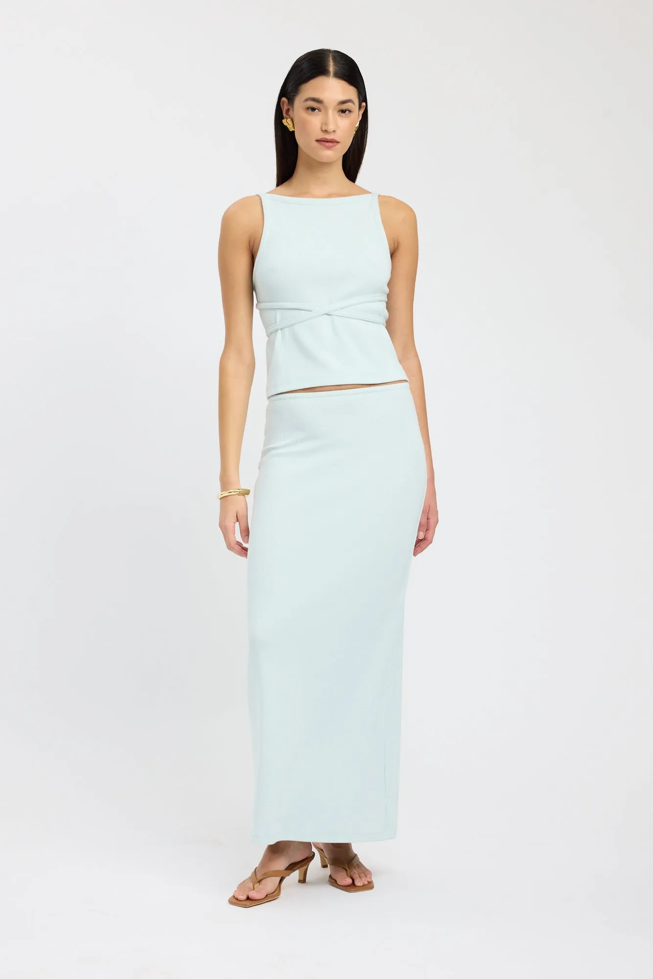 Mix Texture Comfort Waistline Billie Skirt