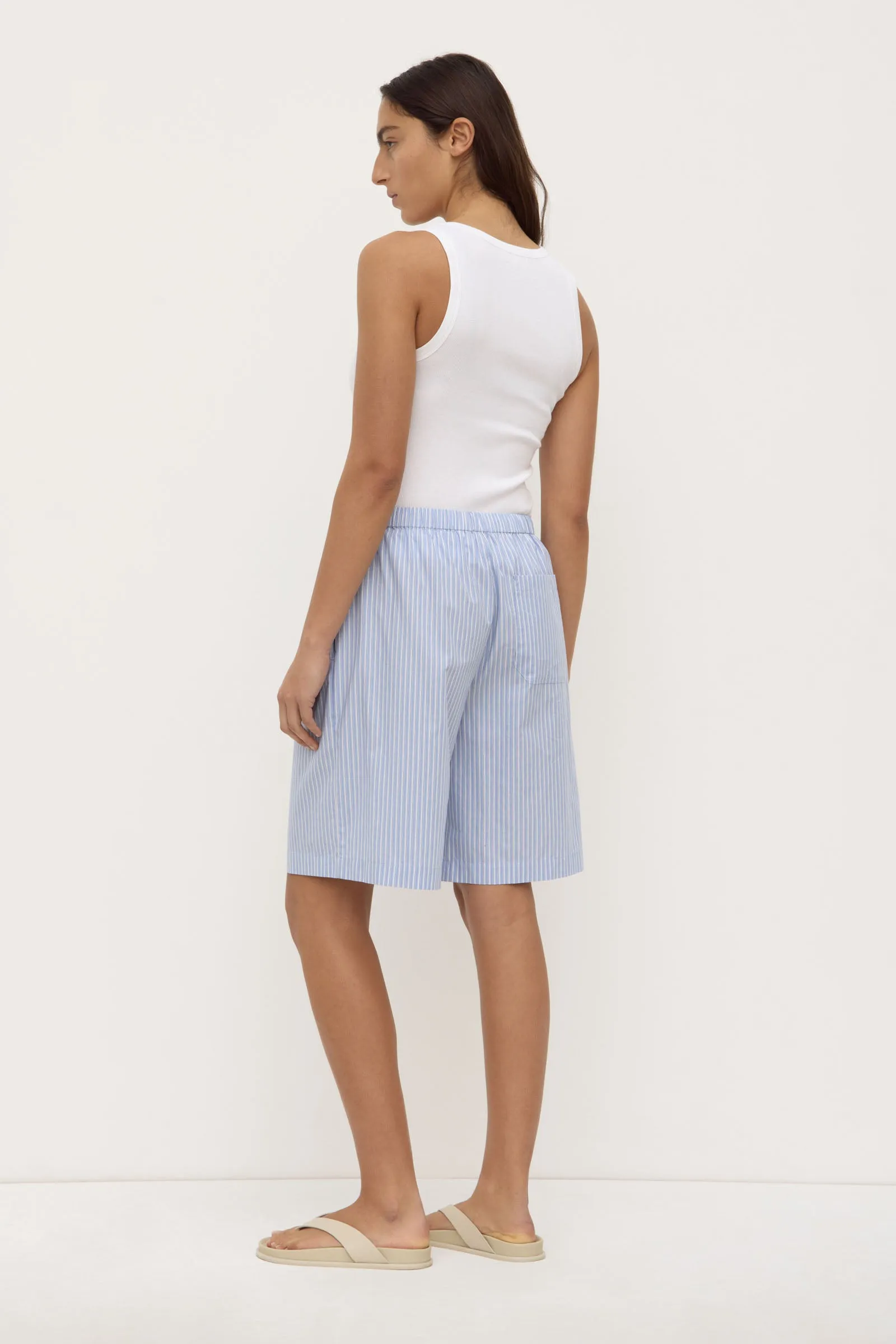 Adjustable Fit Nixie Stripe Longline Short