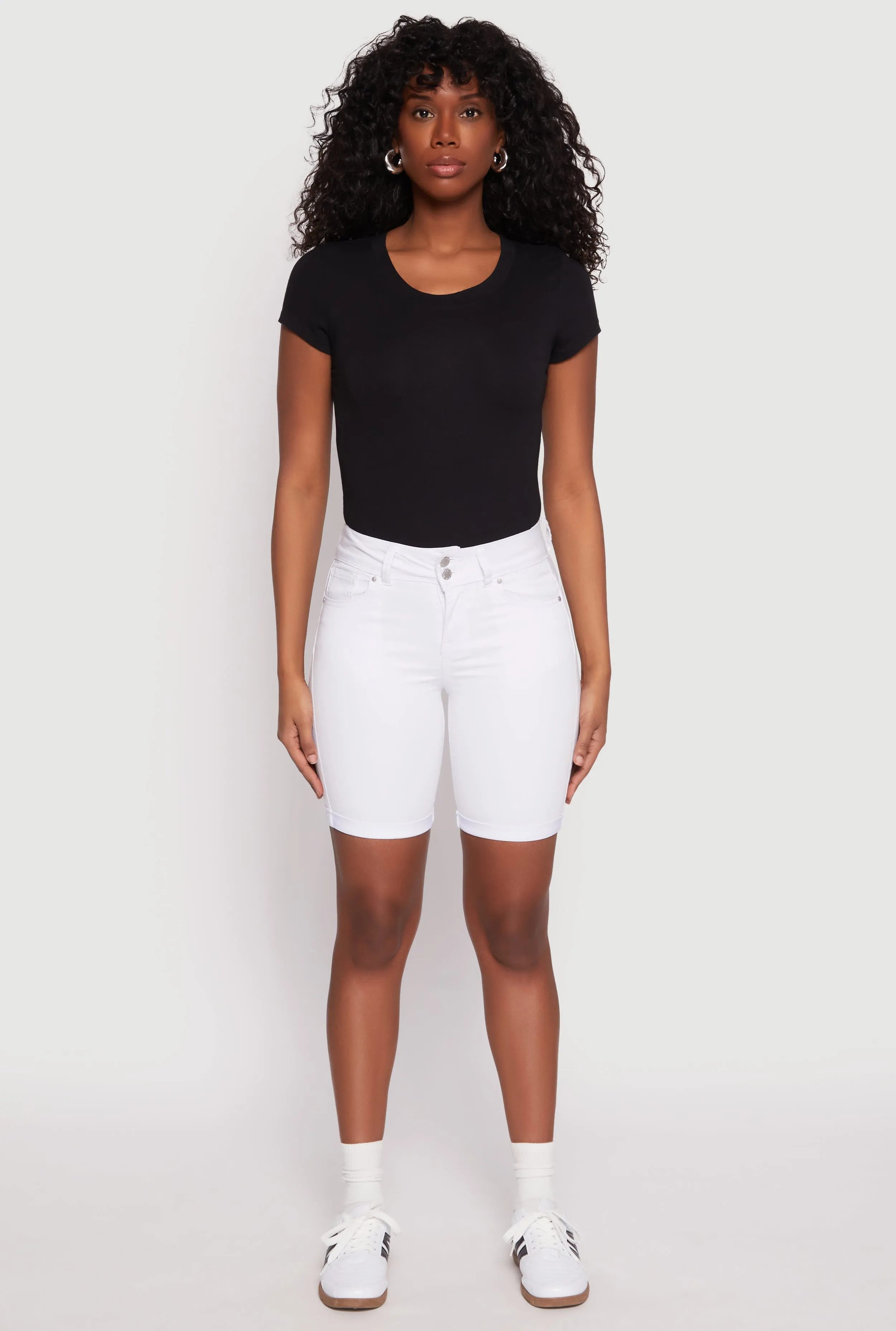 ethical fashion WAX Fixed Cuff Bermuda Denim Shorts