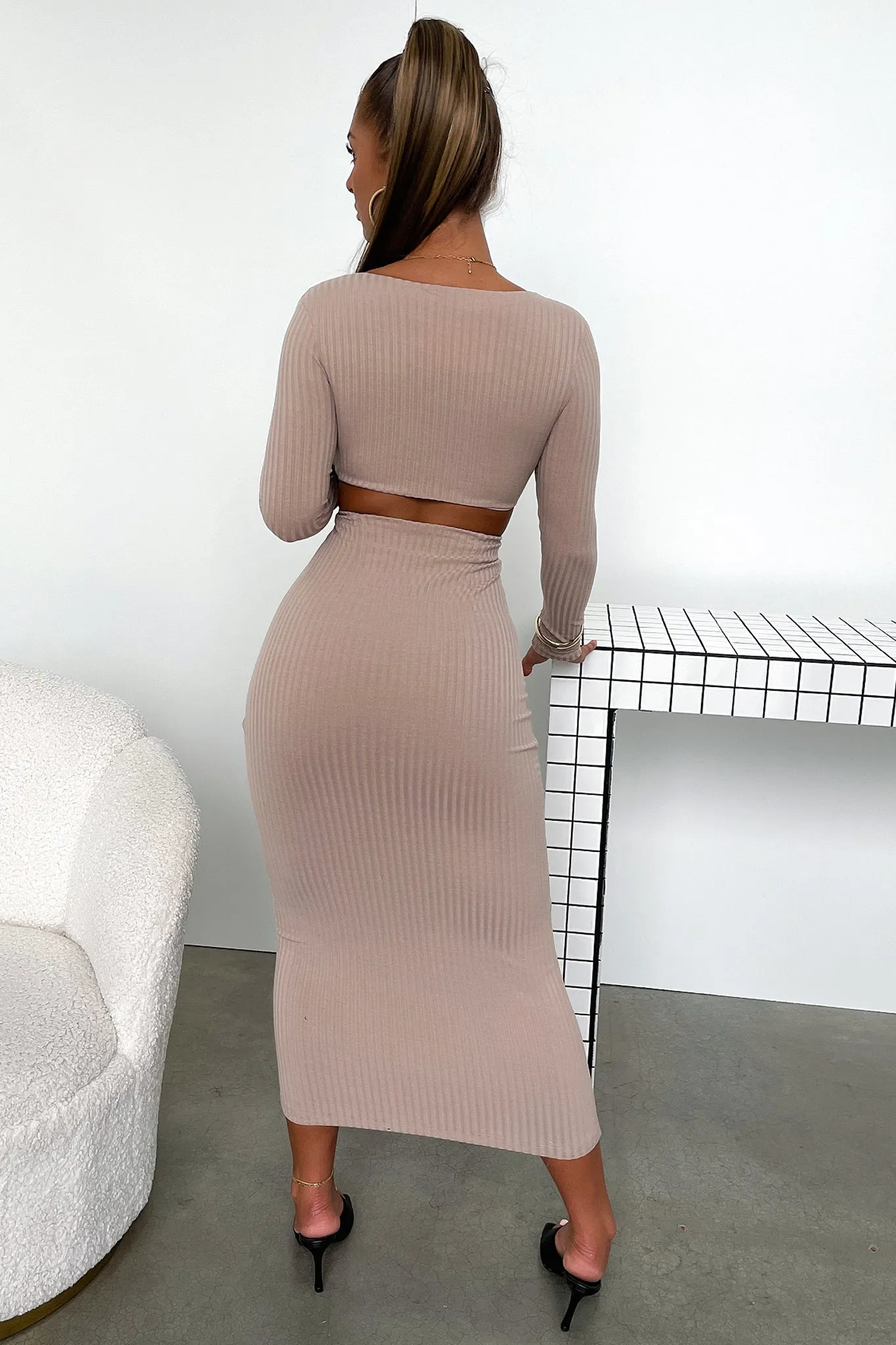 Free Movement Laska Midi Dress - Tan