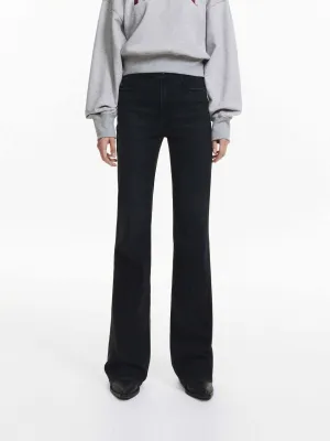 Cotton Blend Straight Jeans Vibrant Trendy Total Comfort