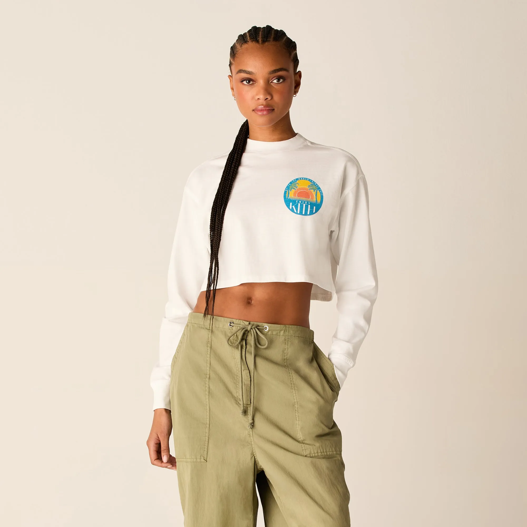 Kith Women Jasper Long Sleeve - White Halloween