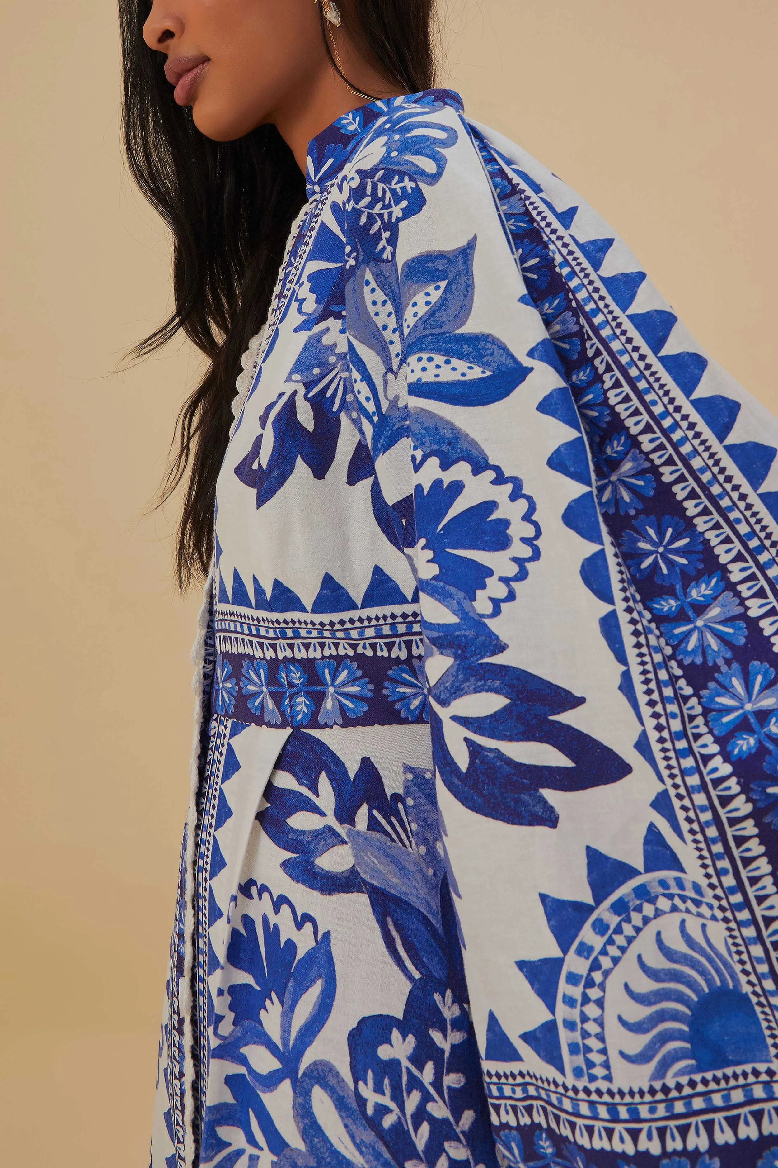 Off-White Flora Tapestry Lenzing? Ecovero? Euroflax? Maxi Dress Fashionable bohemian maxi Coast Path