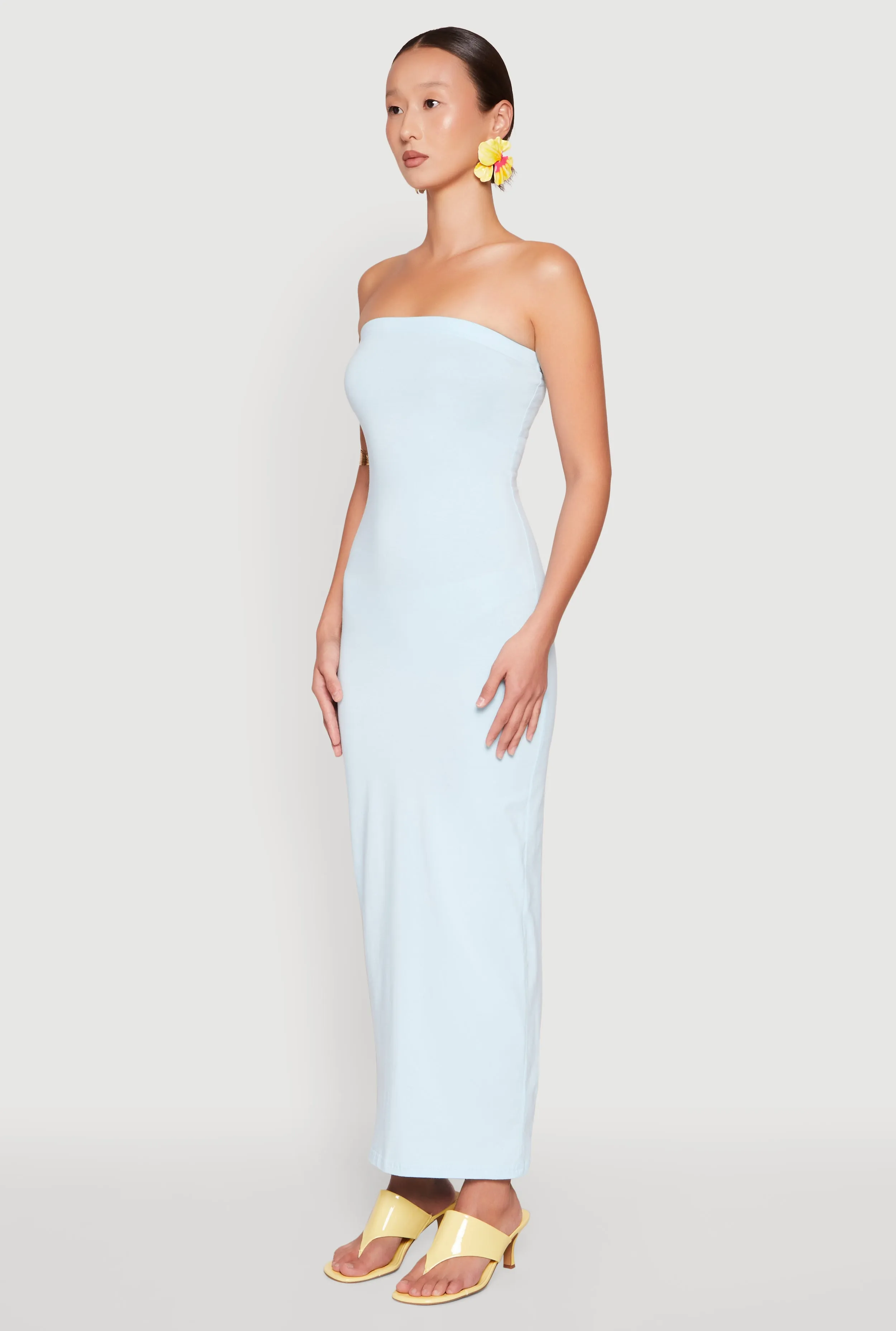 Daisy Maxi Tube Dress Cherry Bloom