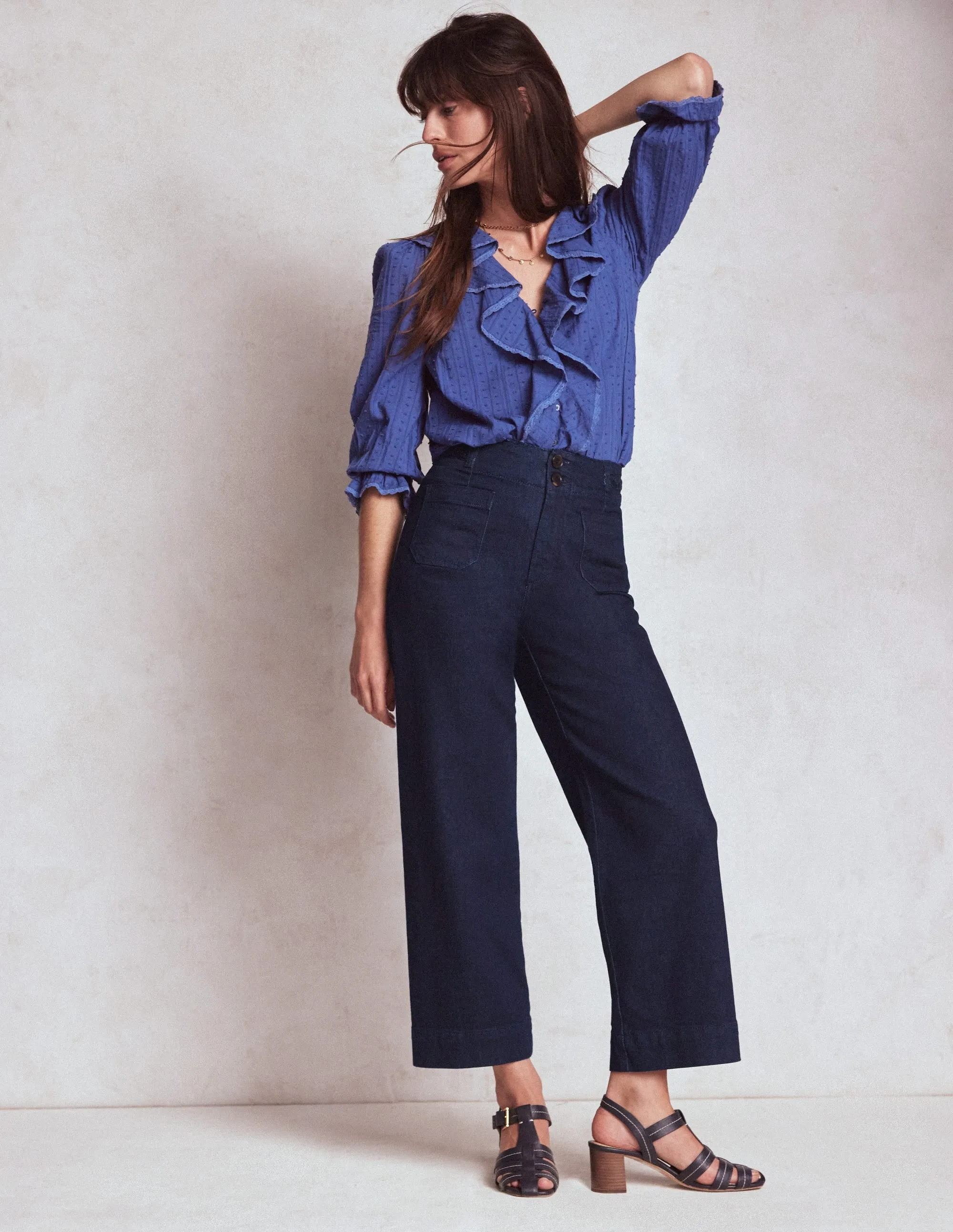 Primrose Patch Pocket Jeans-Indigo Braid Weekend Style Rainy Day Ready to Wear