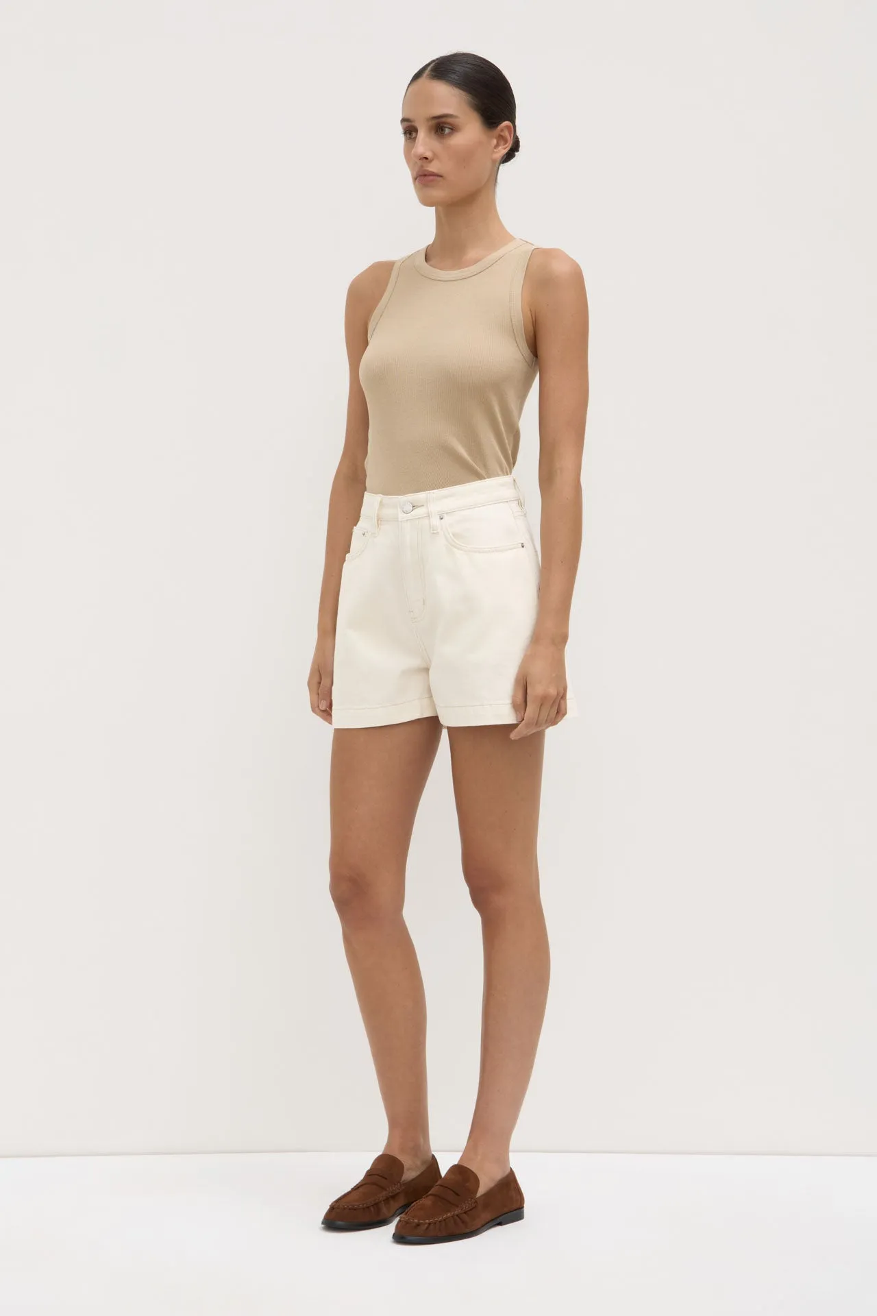 Boxy Denim Short Wide-leg cut Daily Essential