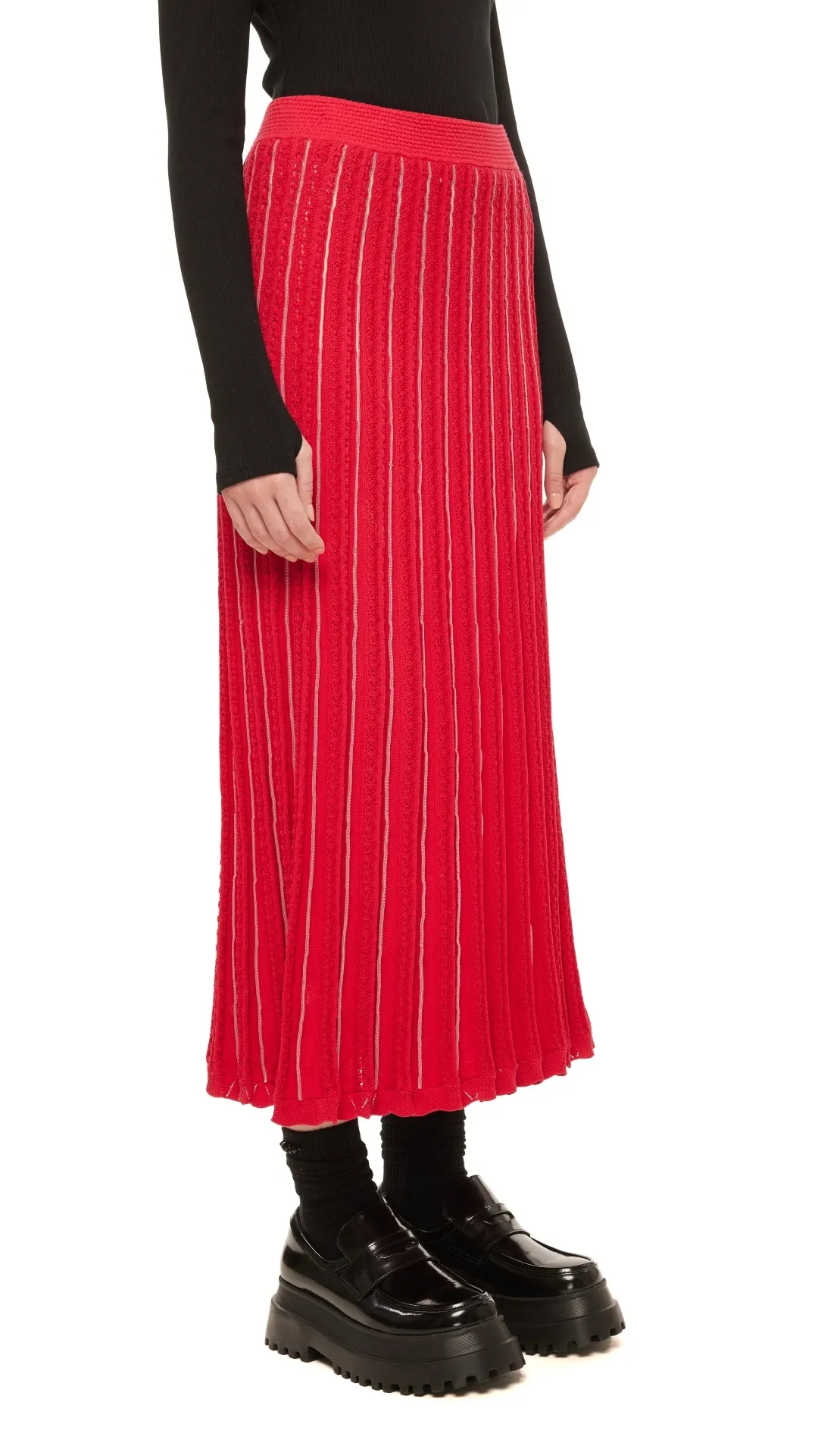Fancy Knit Skirt Easy Layer