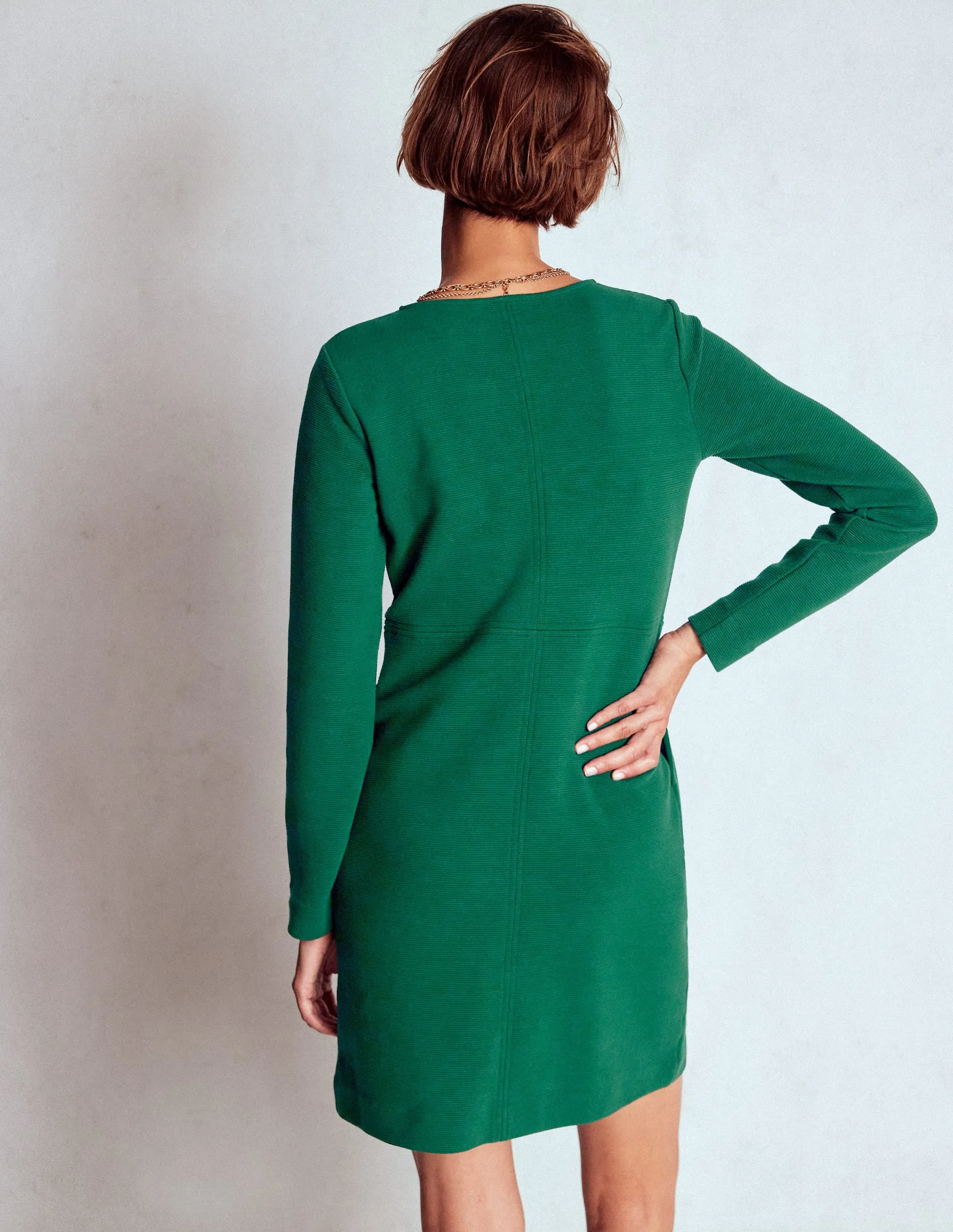Cornelia Ottoman Dress-Emerald Night Scene Fresh Show Skin