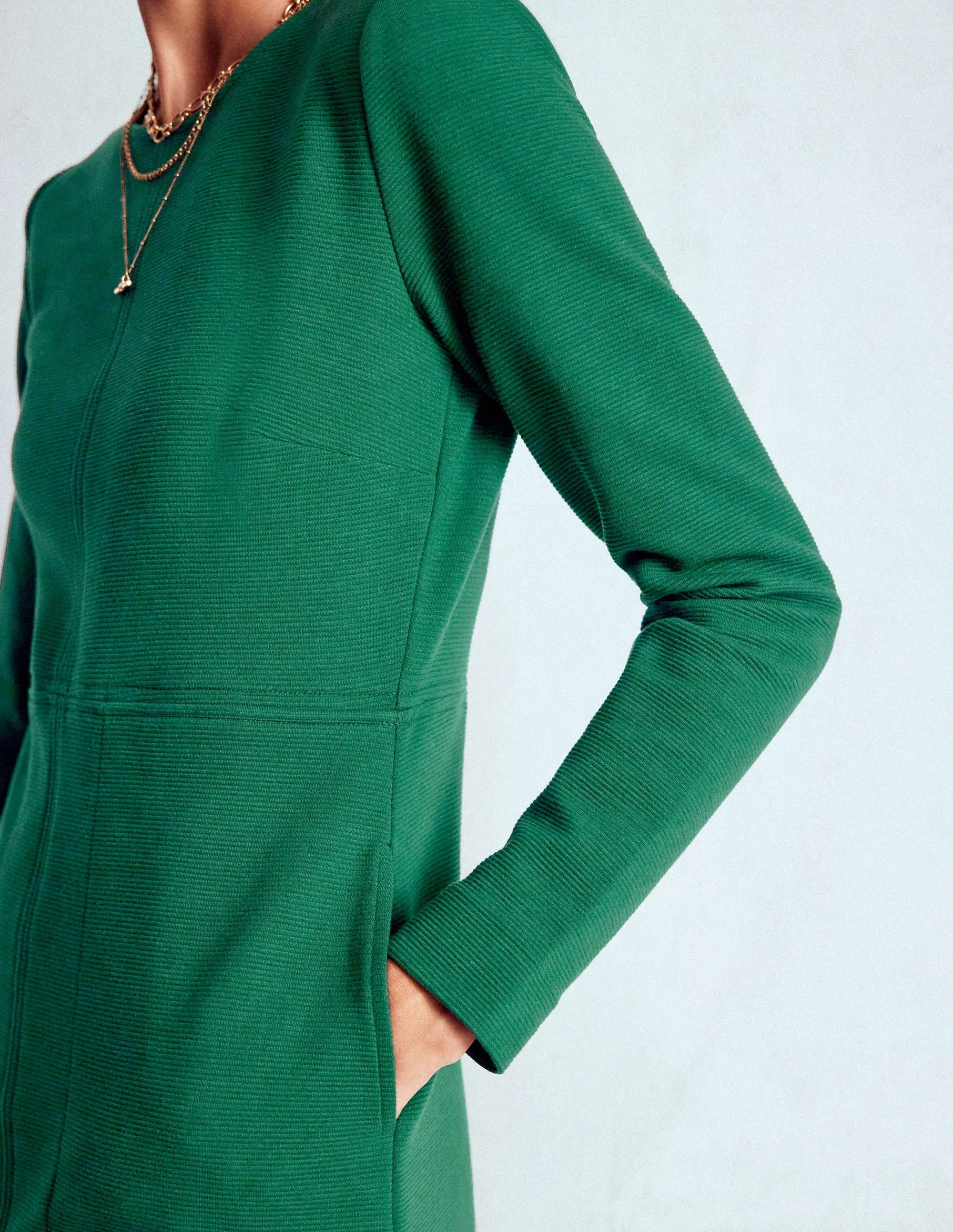 Pose Glow Star Glow Cornelia Ottoman Dress-Emerald Night
