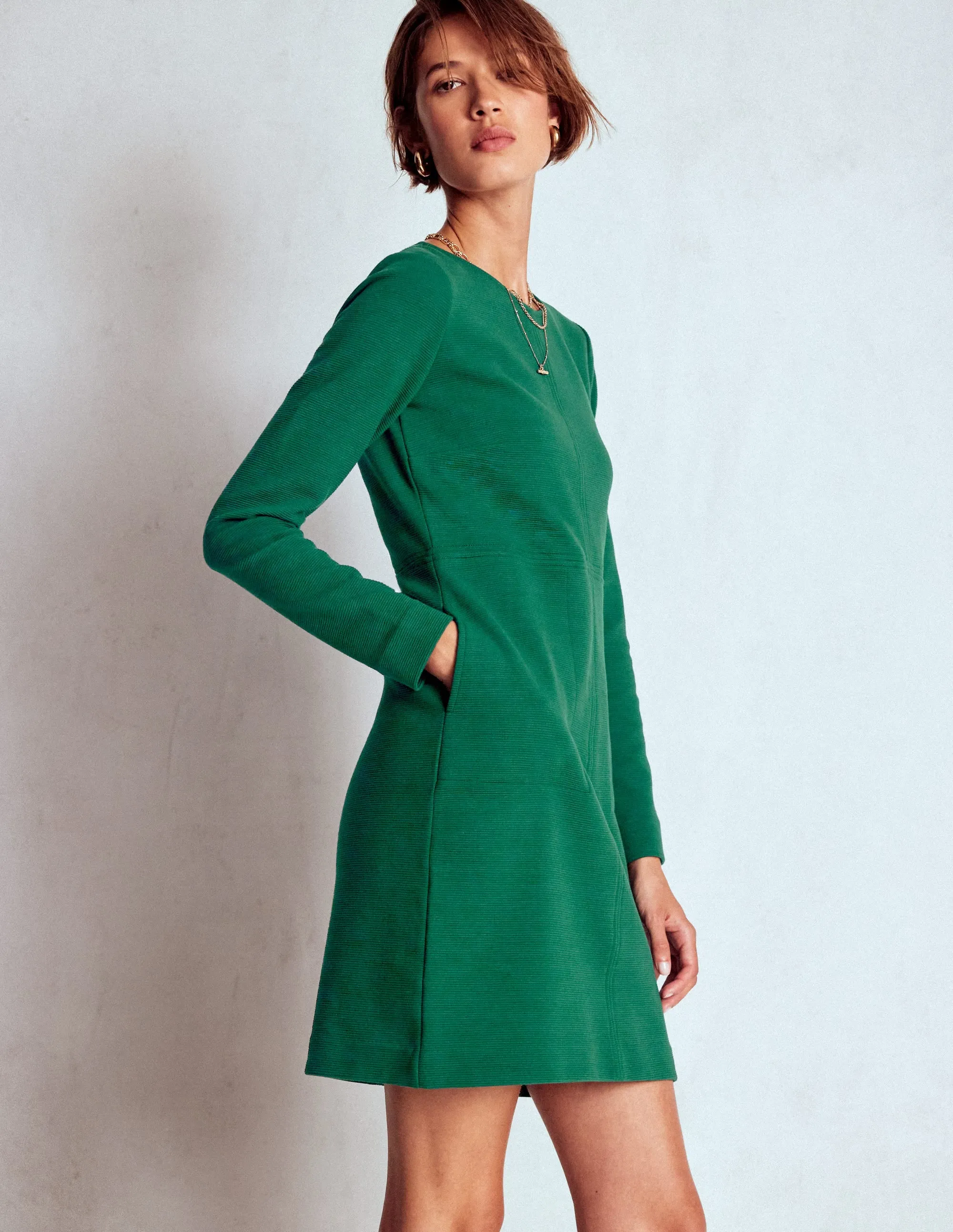 Heat Scene Cornelia Ottoman Dress-Emerald Night