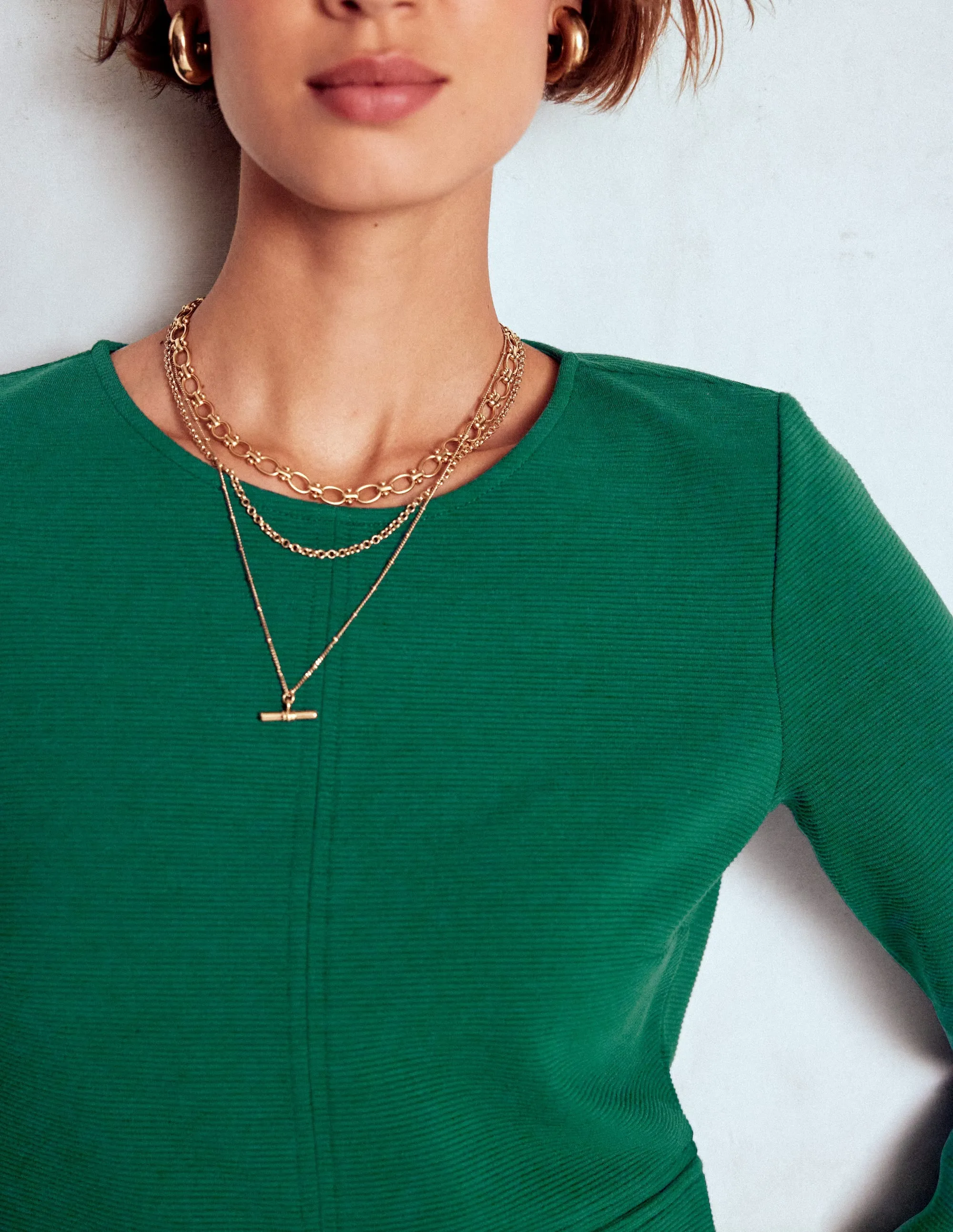 Shine Mode Cornelia Ottoman Dress-Emerald Night