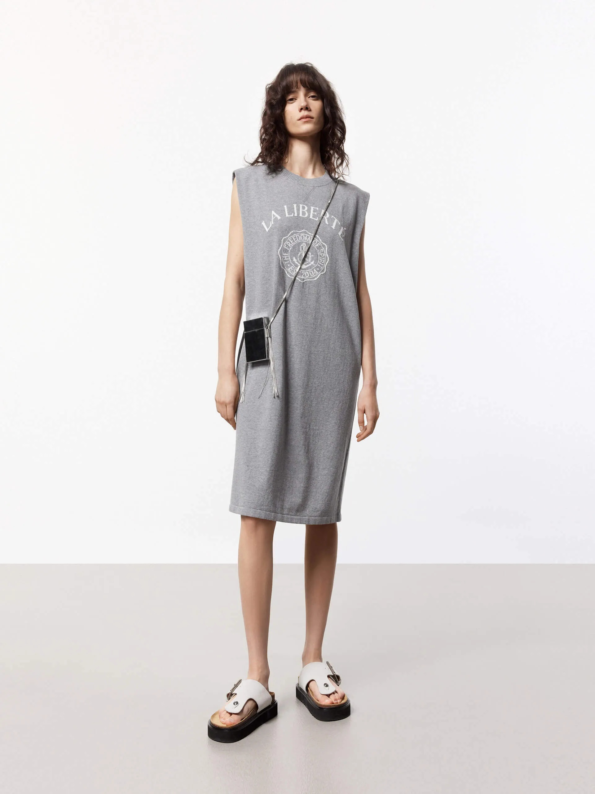 Straight Cut Sleeveless Dress Fashion Essential Casual Fashion