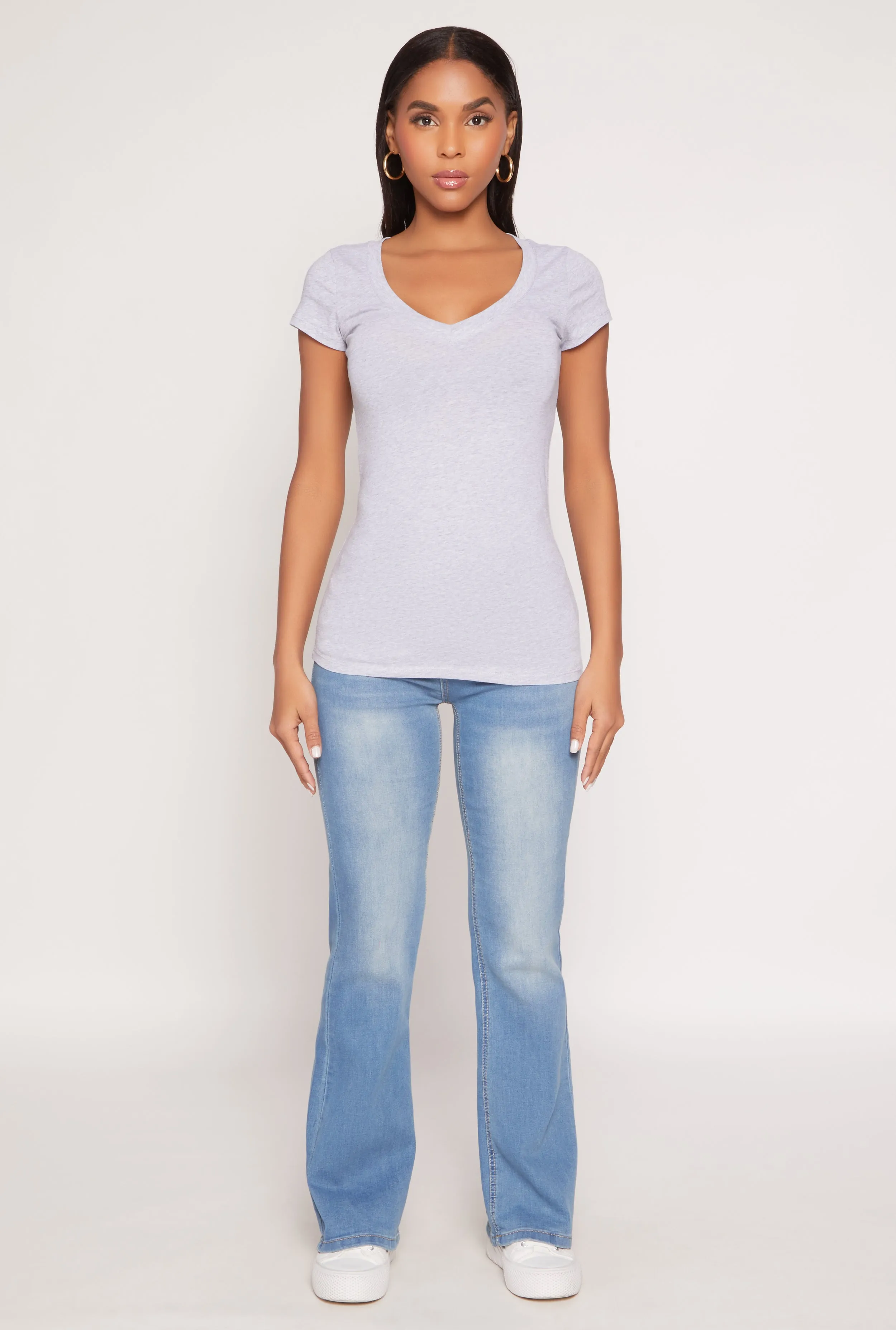 Modern Wear V Neck Short Sleeve T Shirt