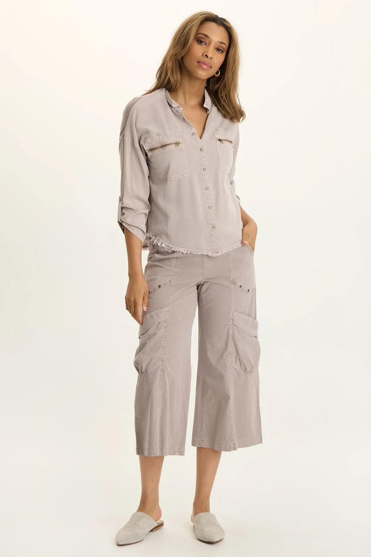 Green Soul Knapp Twill Utility Button-up