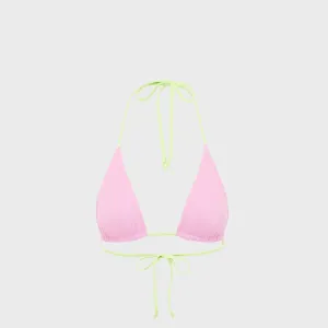 Bond Eye Isla Triangle Top - Lime / Orchid Bare Anti Odor Treatment