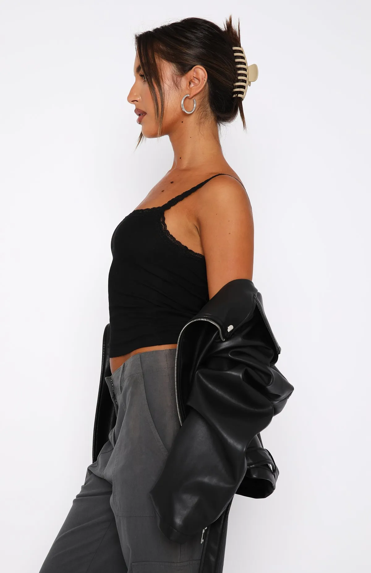 Dynamic Muscle Support Athletic Cut After Midnight Cami Black