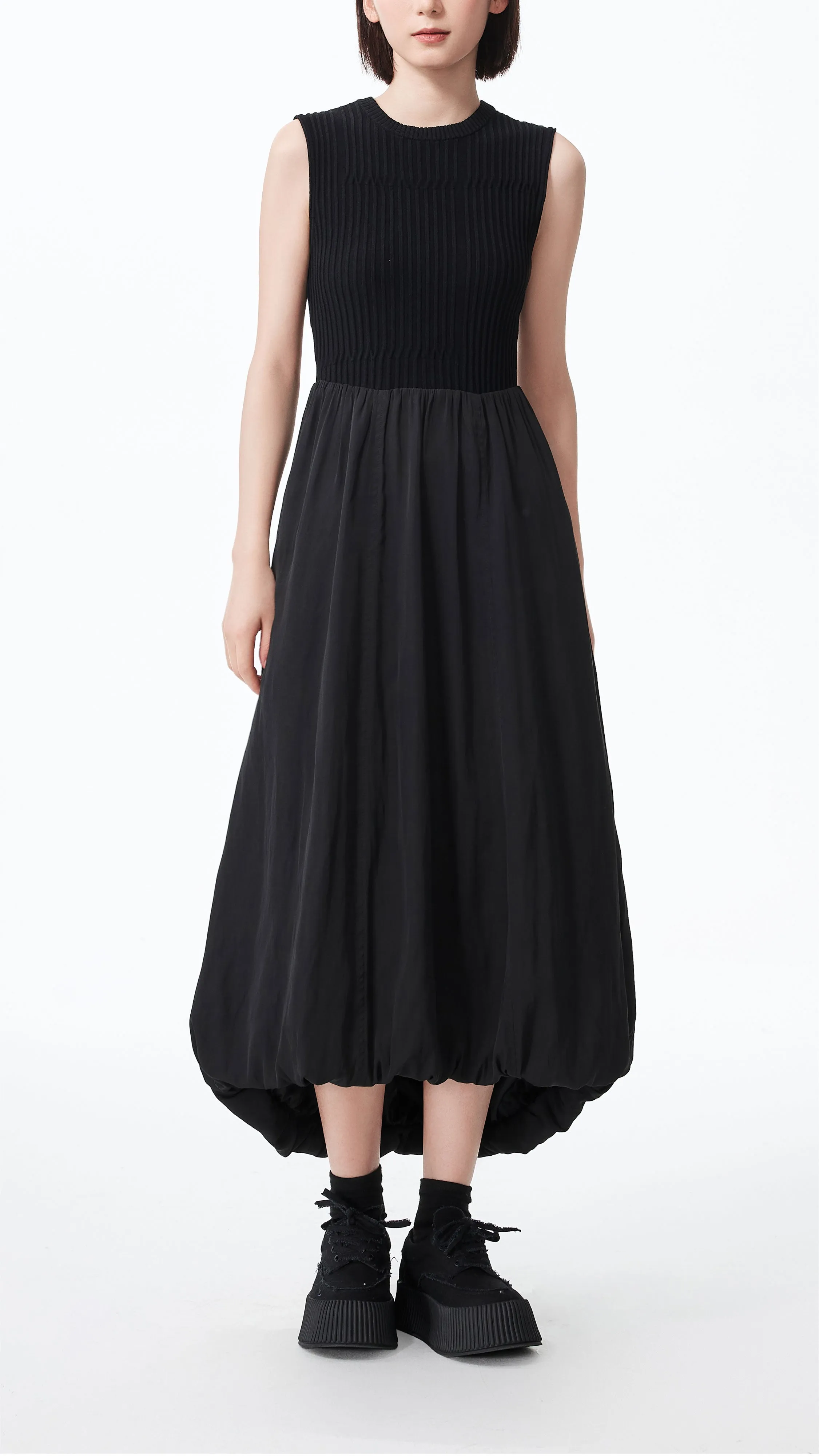 Balloon Shape Dress QuickReleaseClosure Hotel Style