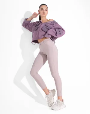 Indoor Exercise Maternity Wear Mesh Ventilation Zones DAILY BEIGE