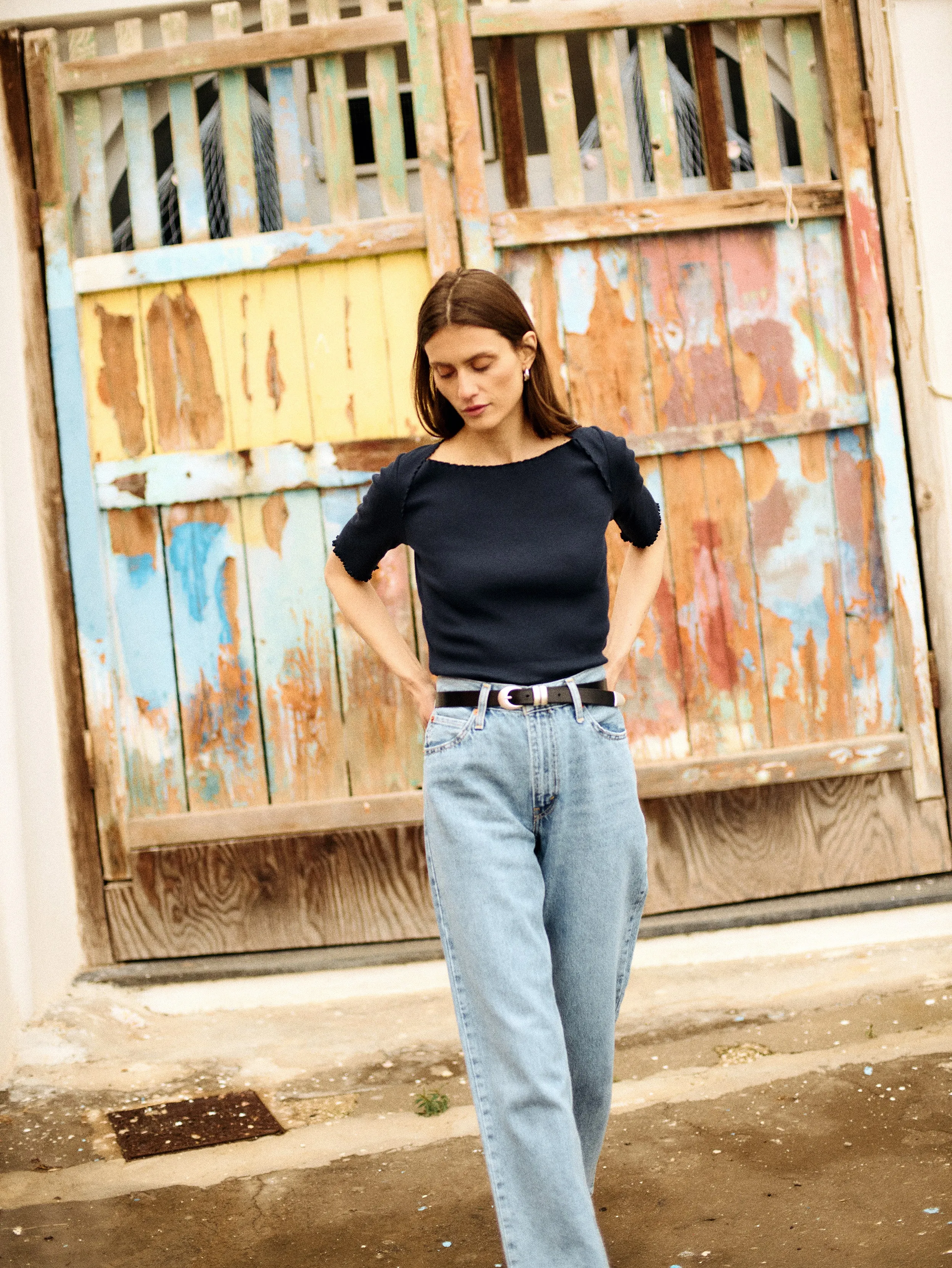 Saga Fit Recycle Glow Julee Boatneck Tee
