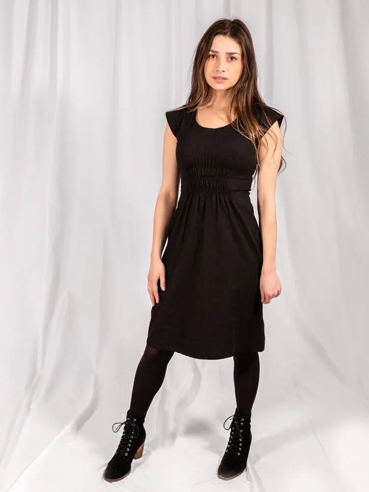 Beauty Glow Artsy Traveler Dress - Black Denim