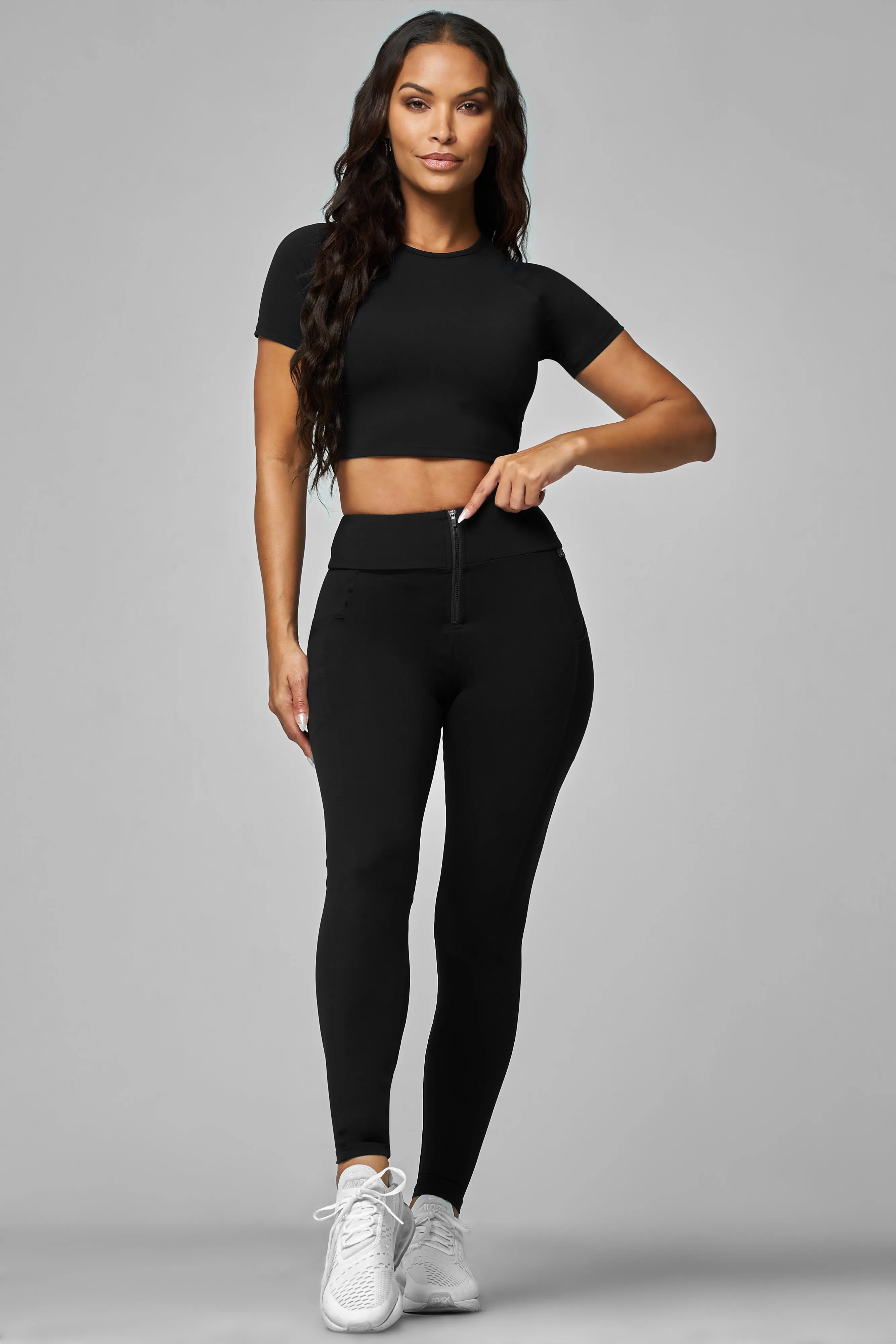 WaterRepellentFinish Black T-Shirt Top