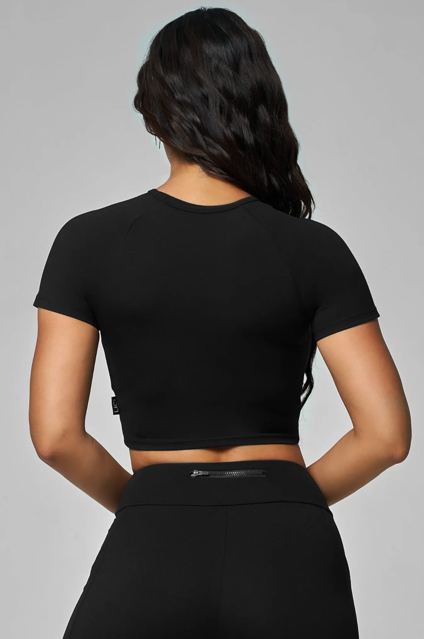 Black T-Shirt Top SmoothInnerLining