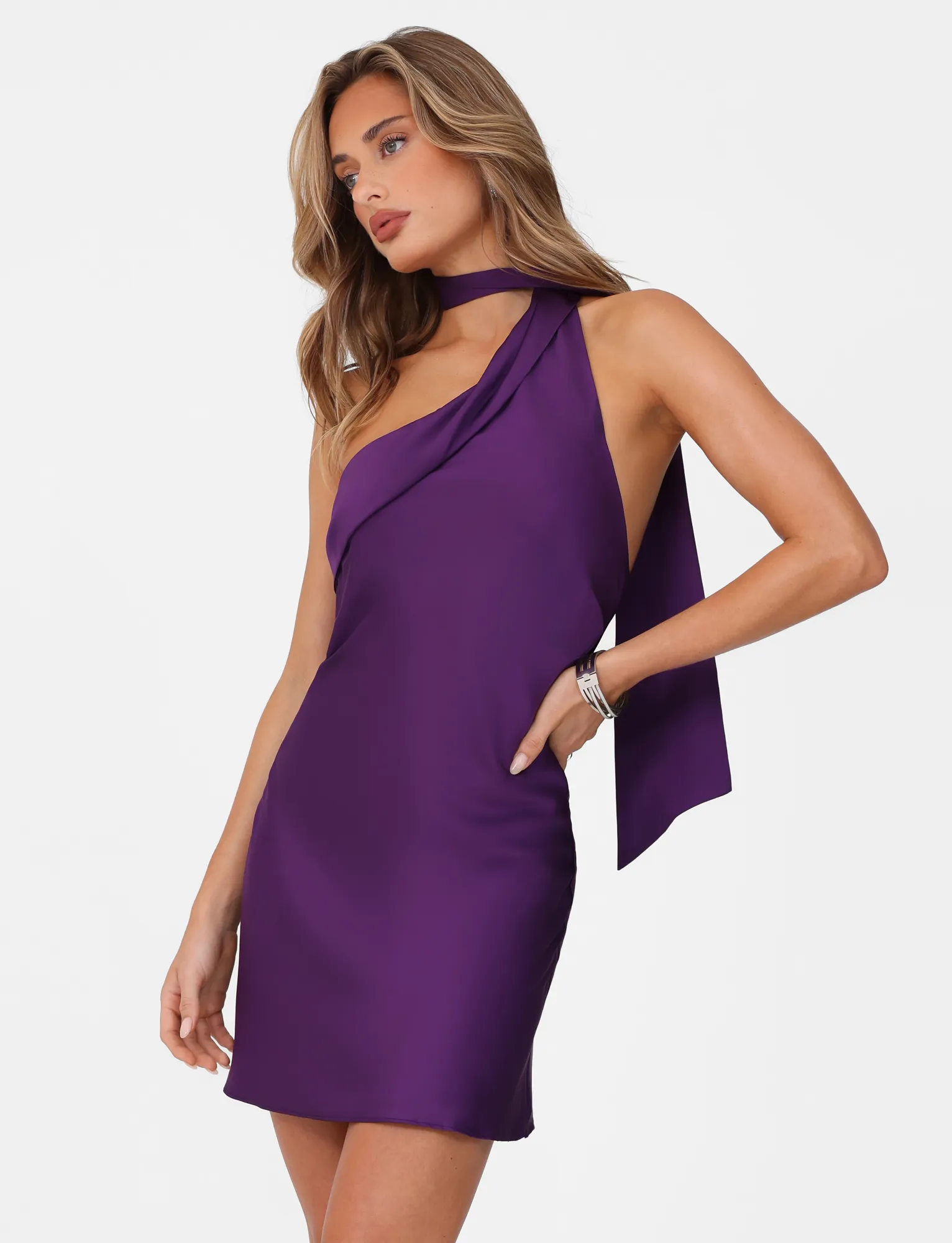 ALLIRA MINI DRESS 2.0 - PURPLE : LAVENDER Night Sparkle