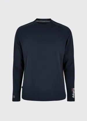 Ancona Ladies Long-Sleeved T- Shirt - Navy Ergonomic Cut Rain Proof