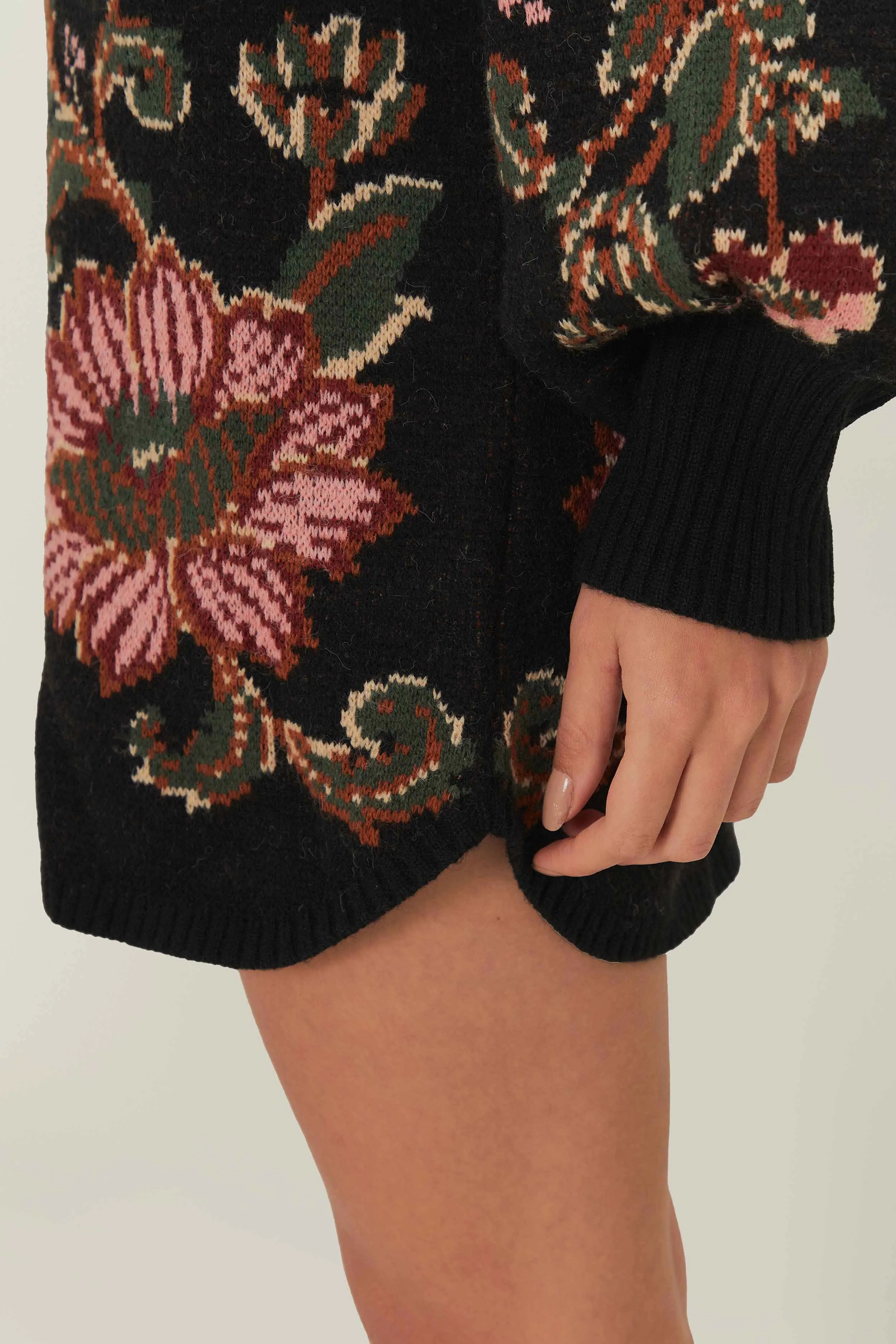 Black Ravenala Knit Mini Dress Summer Fashion City Look