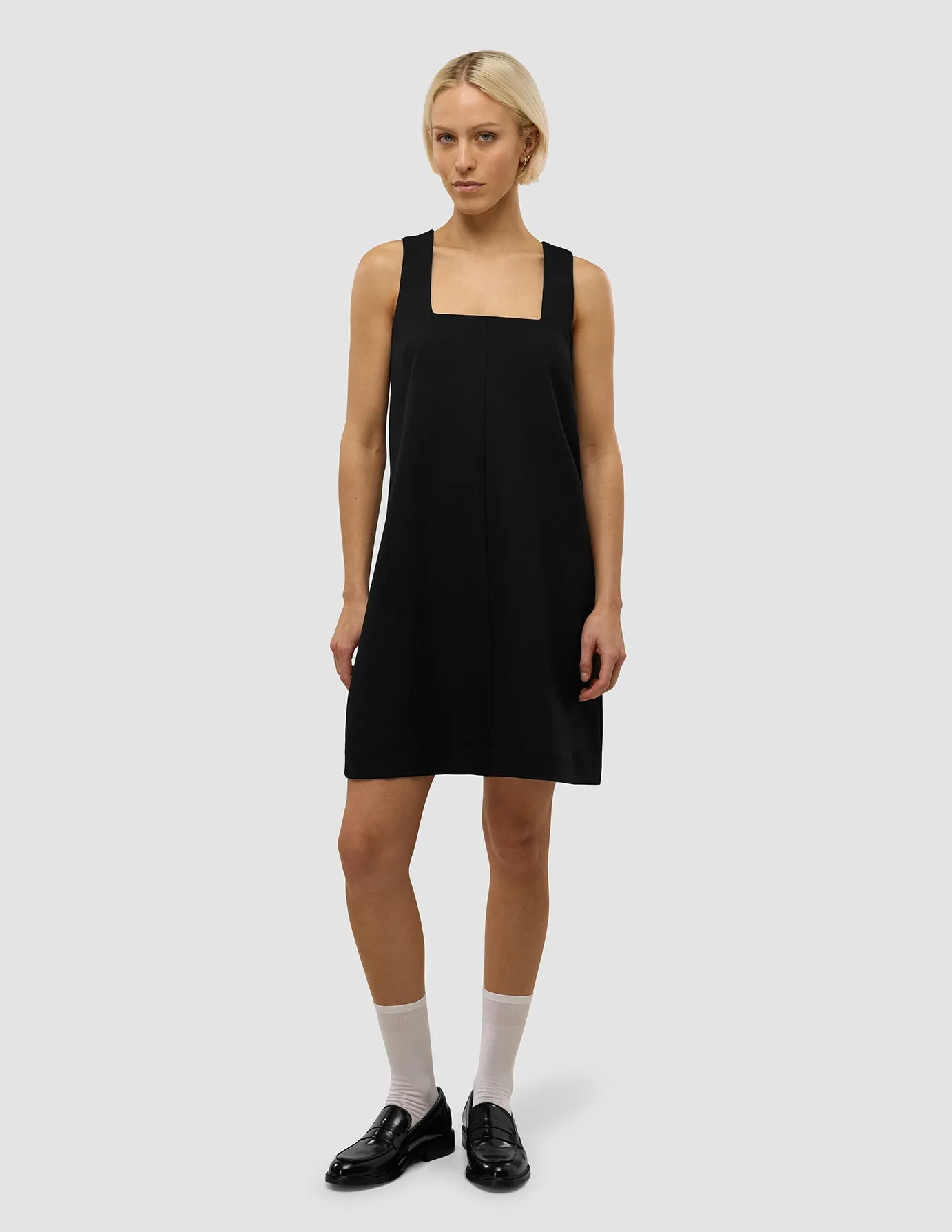 Petite Fit Star Pop Women's Essential Spencer Dress Black