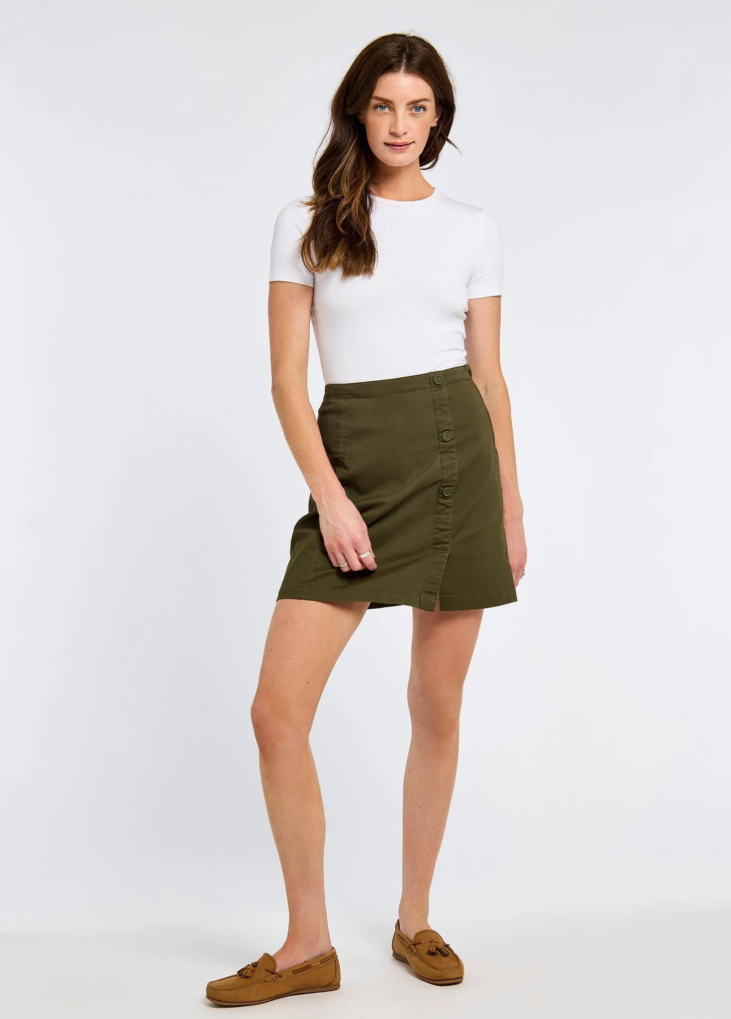 Lake Mood Albany Skort- Kelp