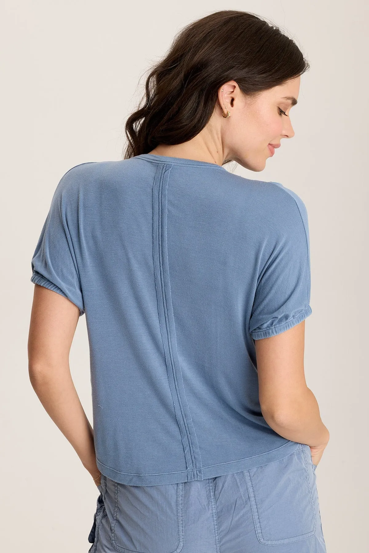 Valensi Soft Jersey Banded Sleeve Tee AdaptiveFit Queen Glow
