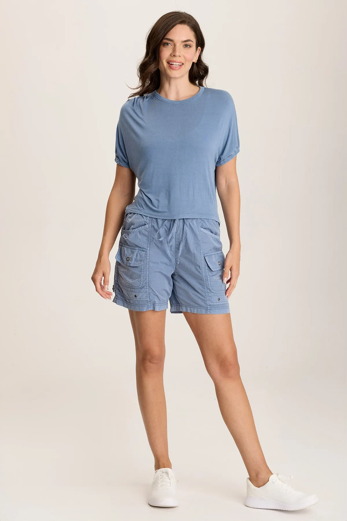 Hot Core WaterRepellent Valensi Soft Jersey Banded Sleeve Tee