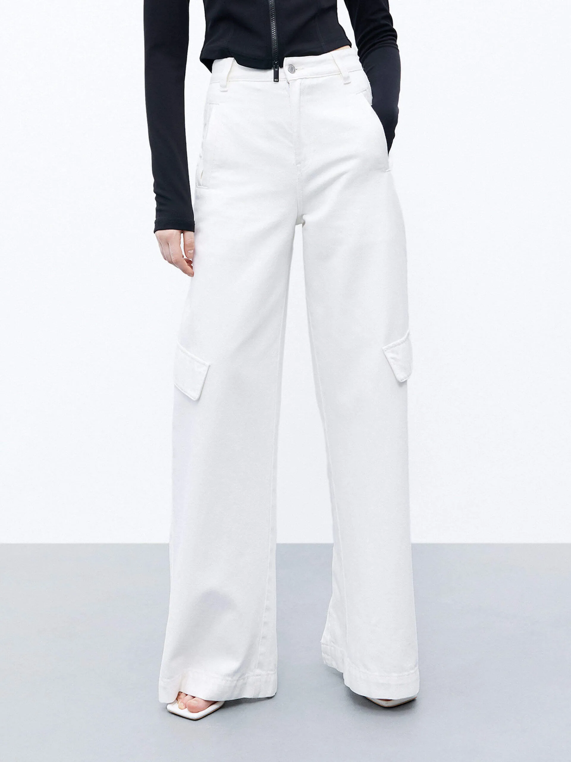 Outfit Ideas Cargo Wide Leg Jeans