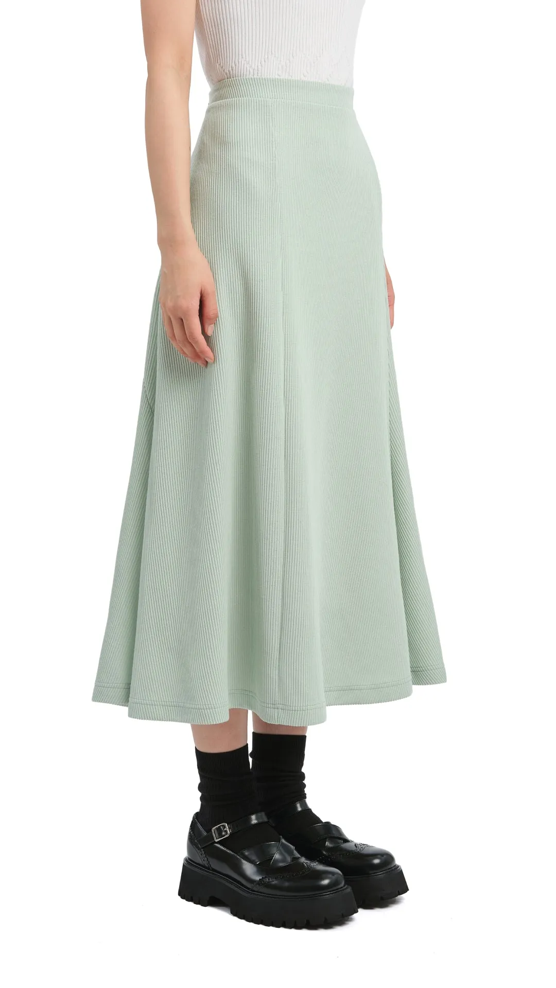 Drawstring closure Jersey Fishtail Skirt