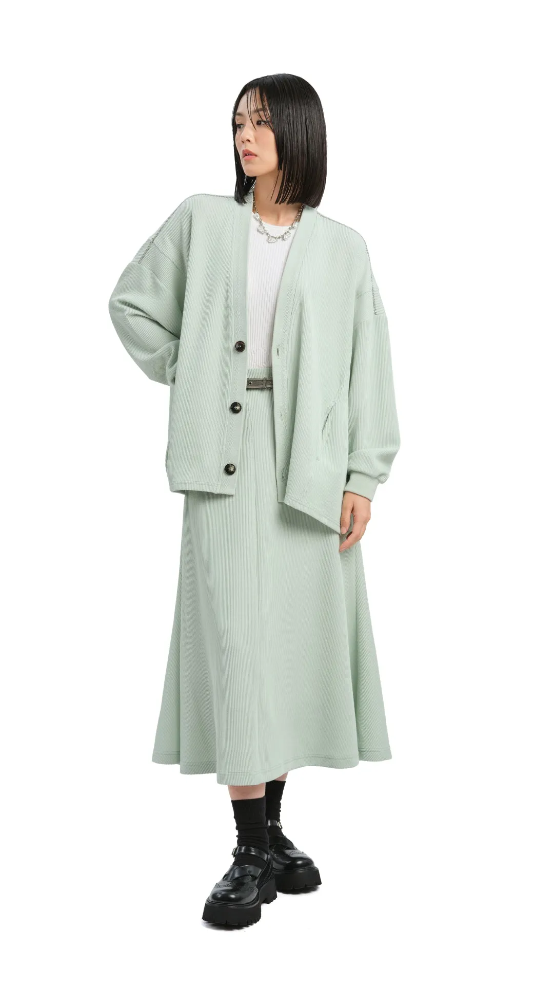 Chic Appeal Travel Ease Jersey Fishtail Skirt