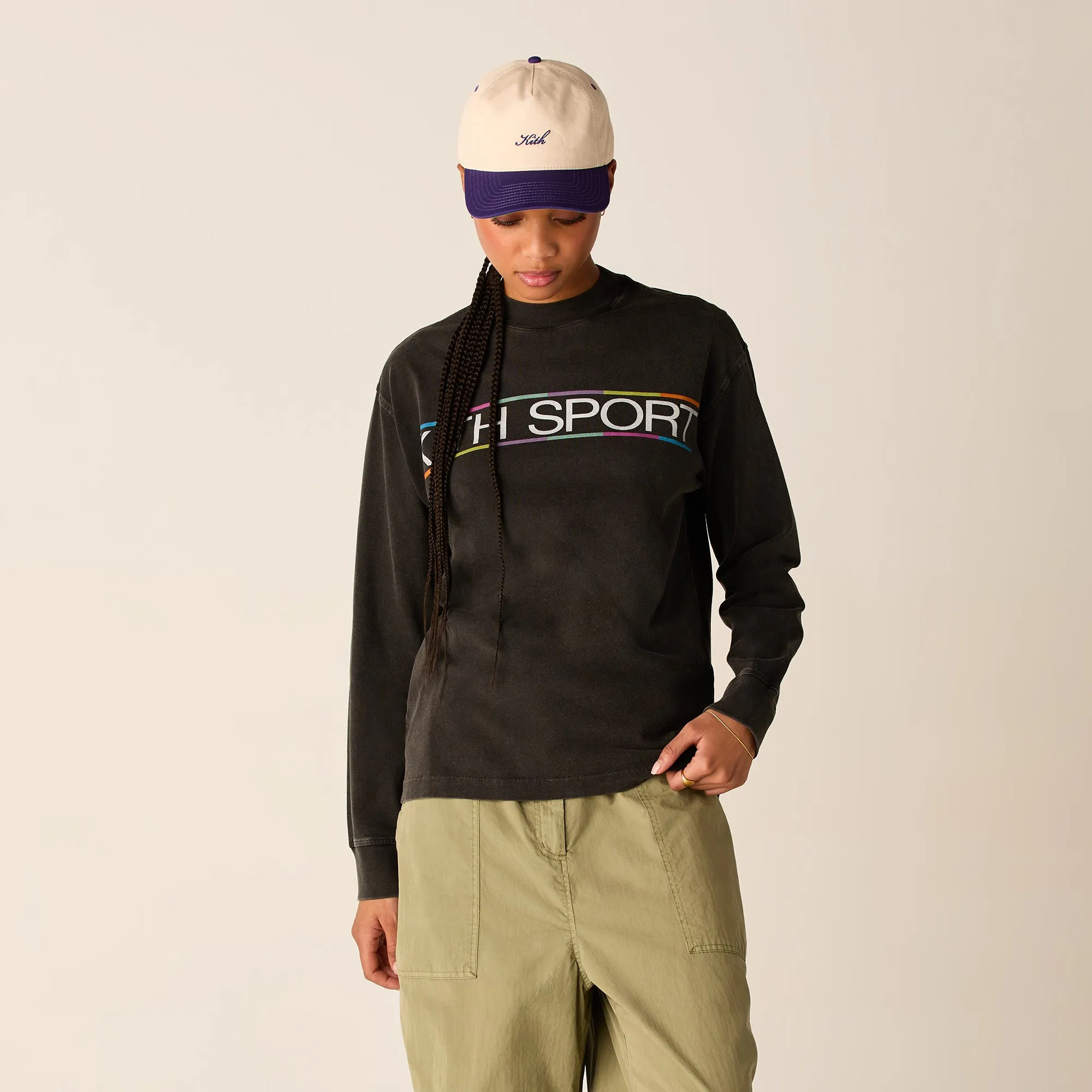 Kith Women Oversized Sonoma Multi Sport Long Sleeve - Black ReinforcedHems