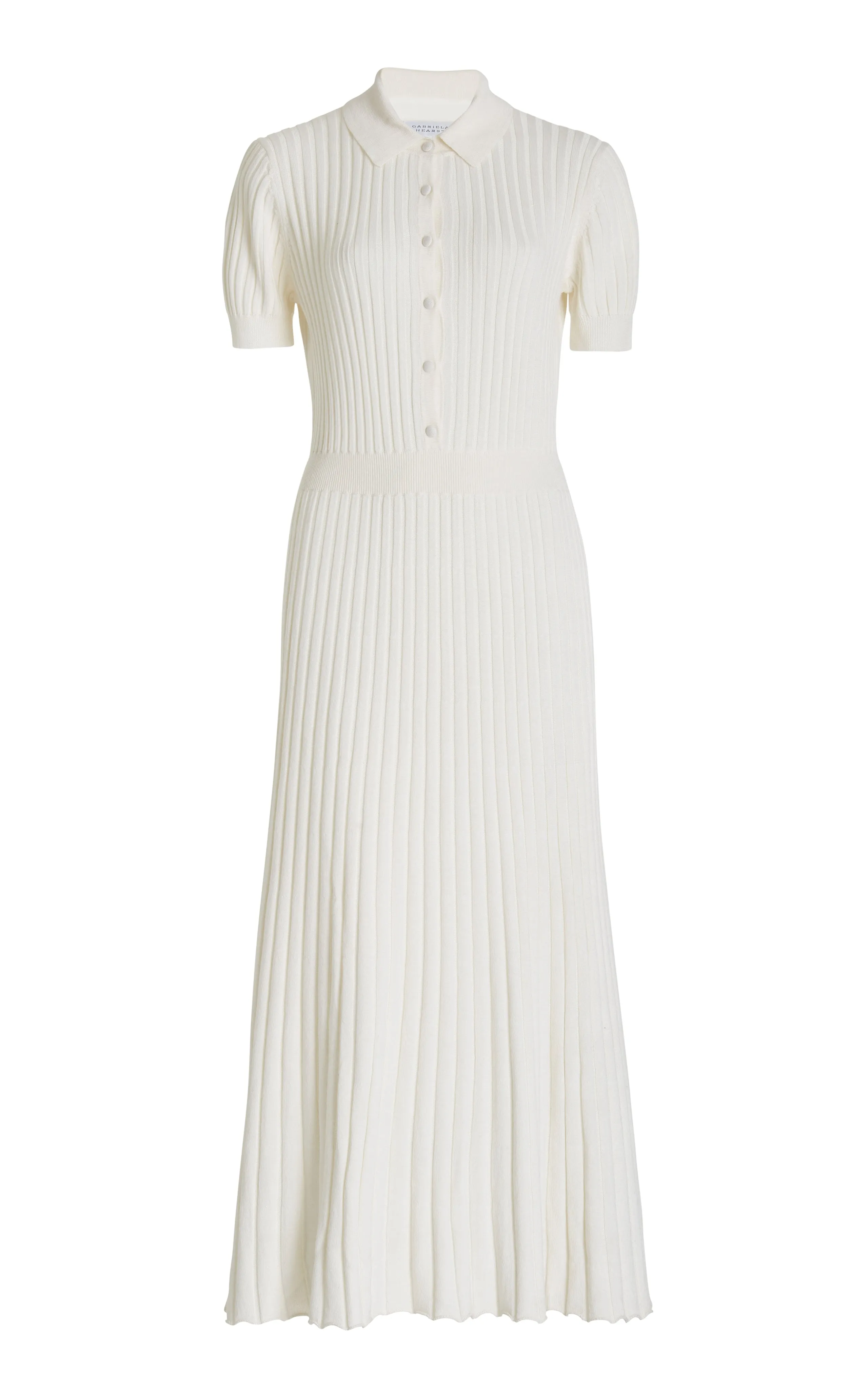 MoistureManagementSystem Vision Fit Amor Knit Midi Dress in Ivory Cashmere Silk
