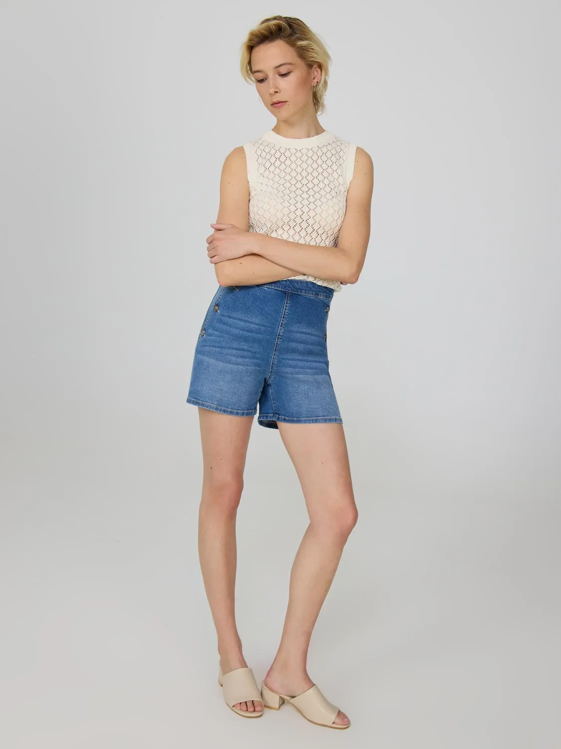 High-Rise Denim Shorts Core Style