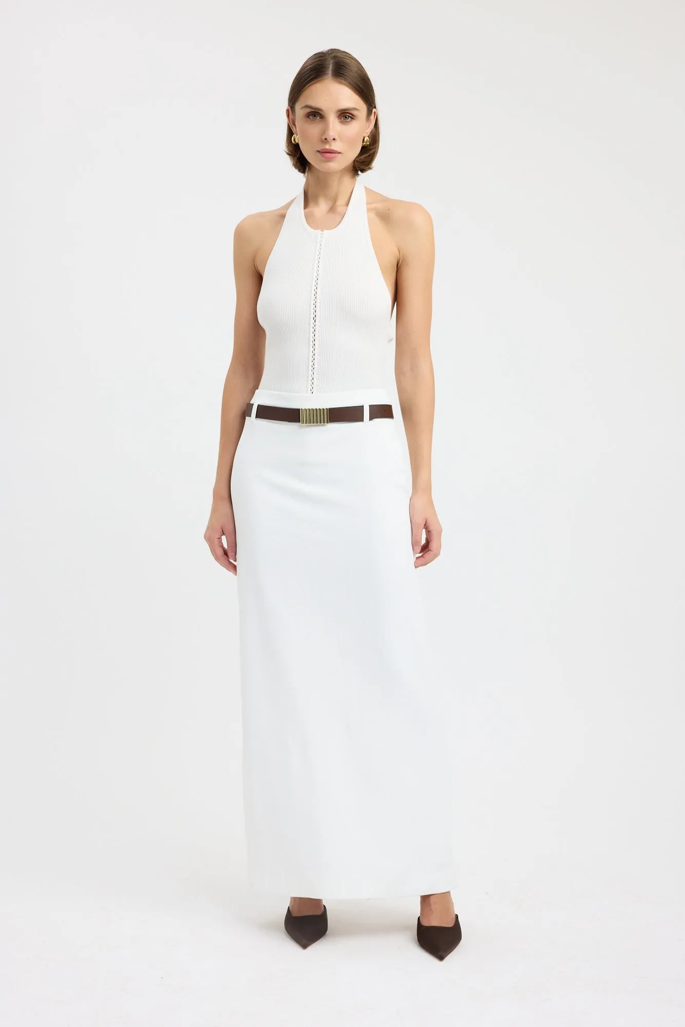 Smart Texture Ariel Low Rise Maxi Skirt